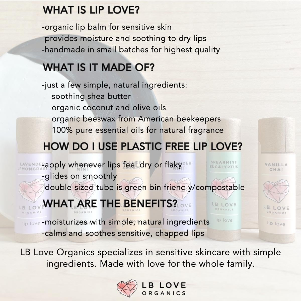 Lavender Lemongrass Natural Lip Balm - Image 6