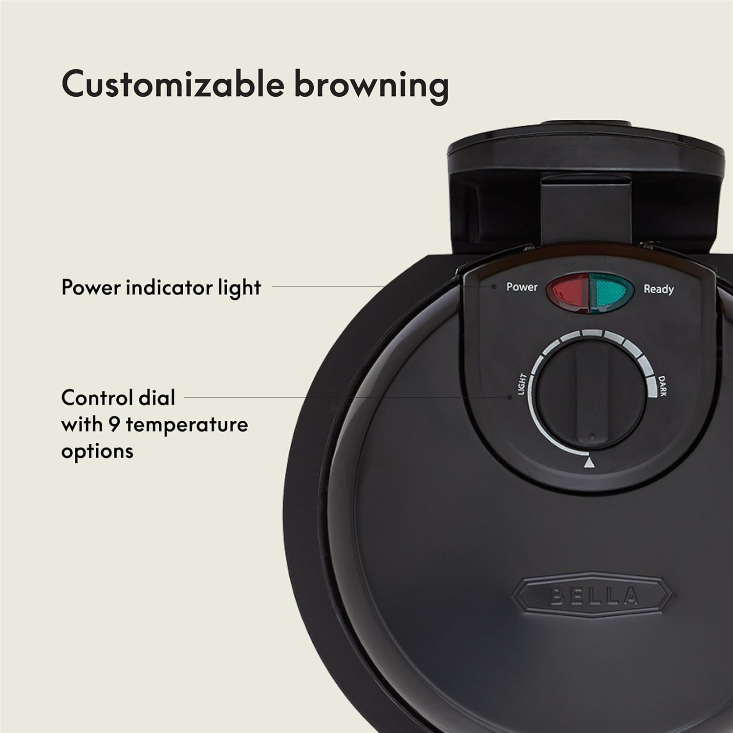 Classic Rotating Non-Stick Belgian Waffle Maker - Image 5