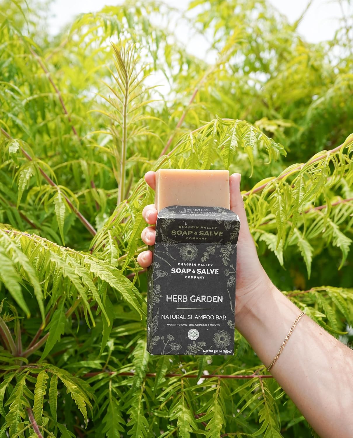 Chagrin Valley Soap & Salve Organic Herb Garden Shampoo Bar - Image 6