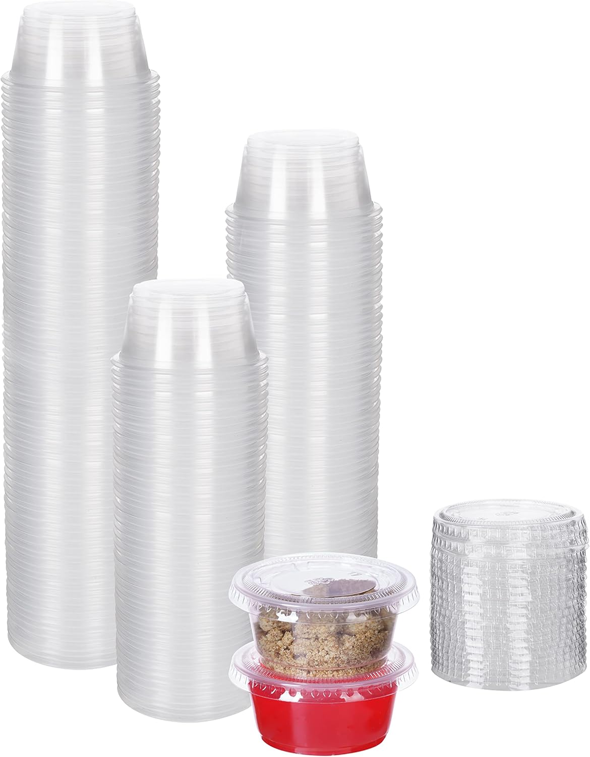 Disposable Plastic Souffle Cups with Lids - Image 5