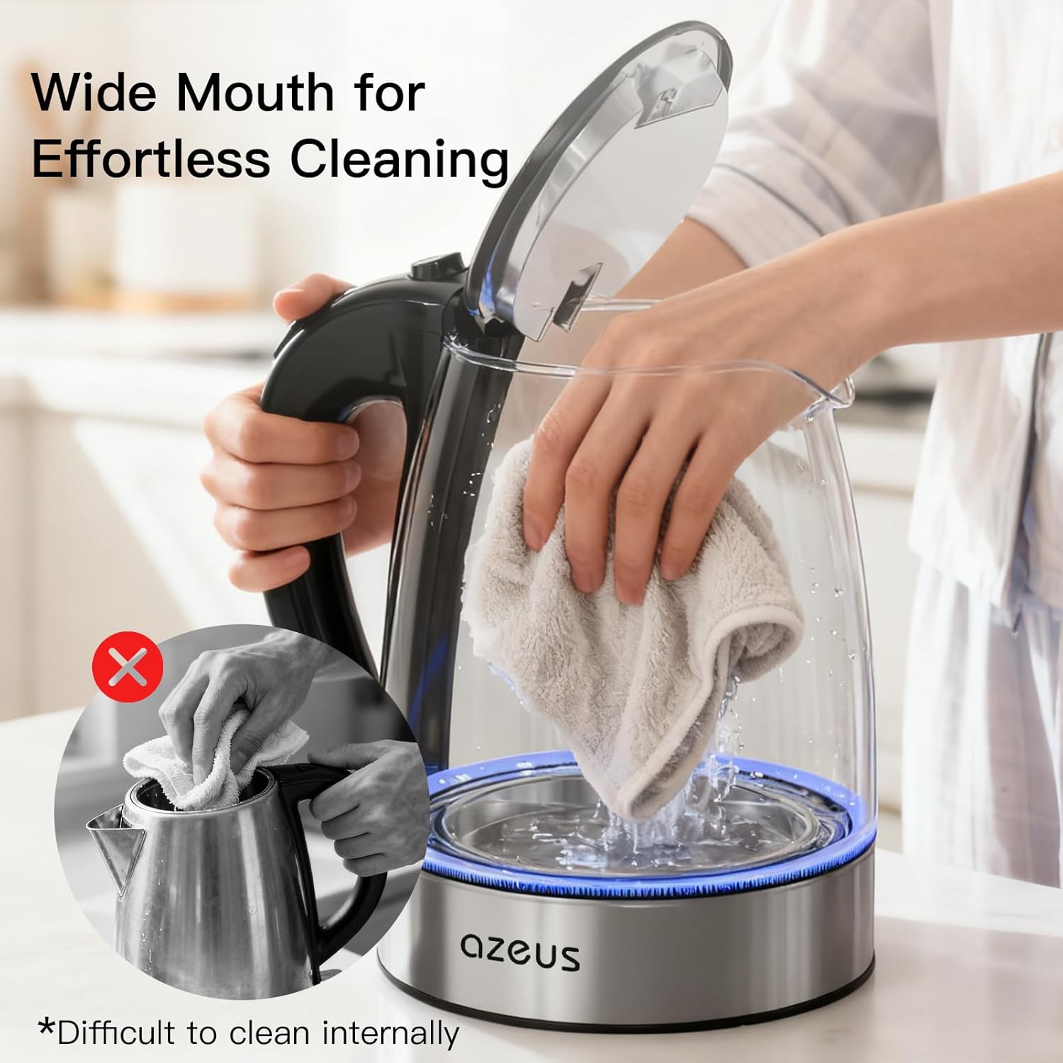 AZEUS 1.8L Electric Kettle - Image 4