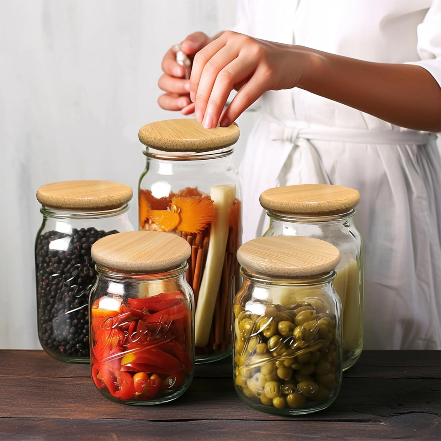 Mason Jar Bamboo Lids - Image 8
