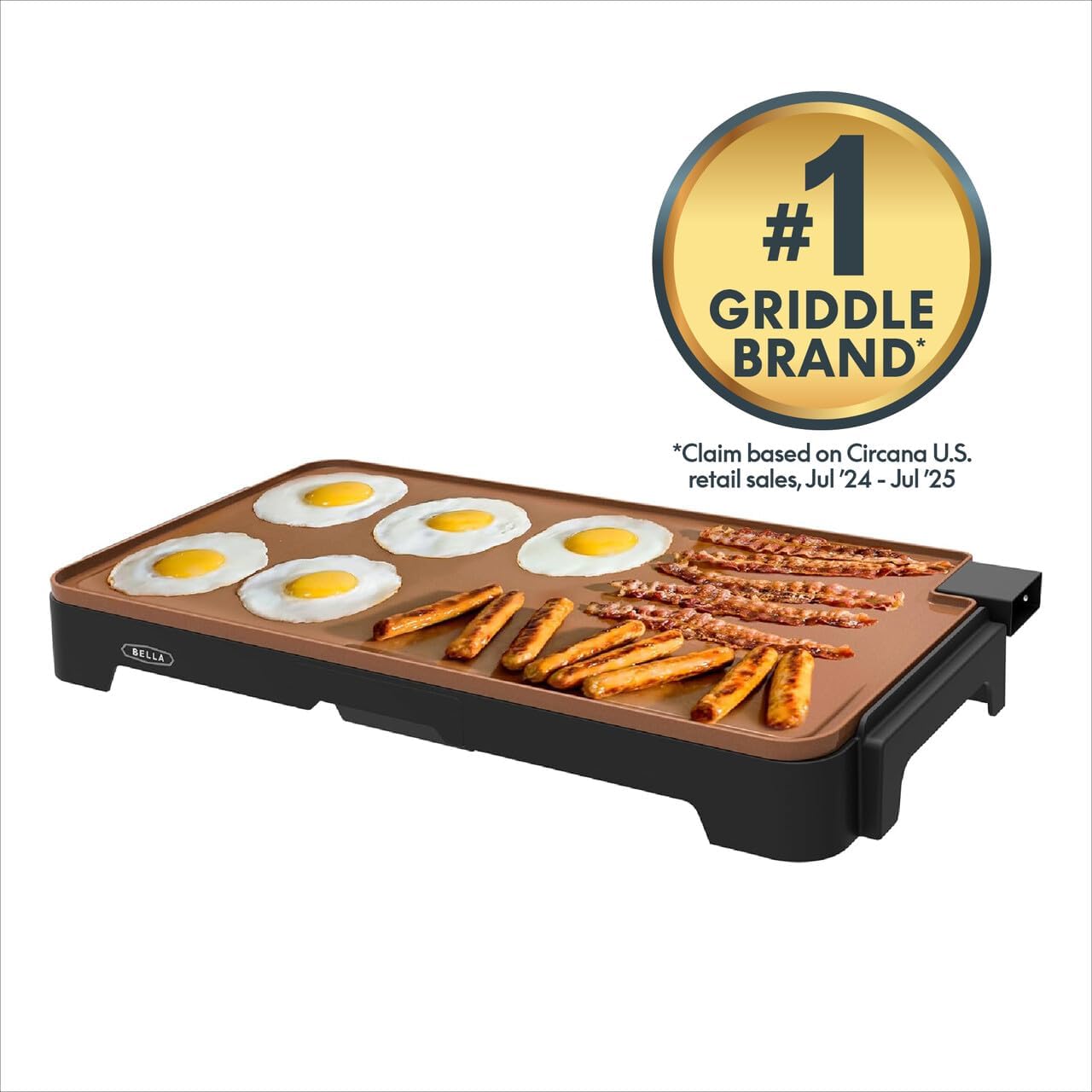 Bella XL Electric Ceramic Titanium Griddle - Image 3