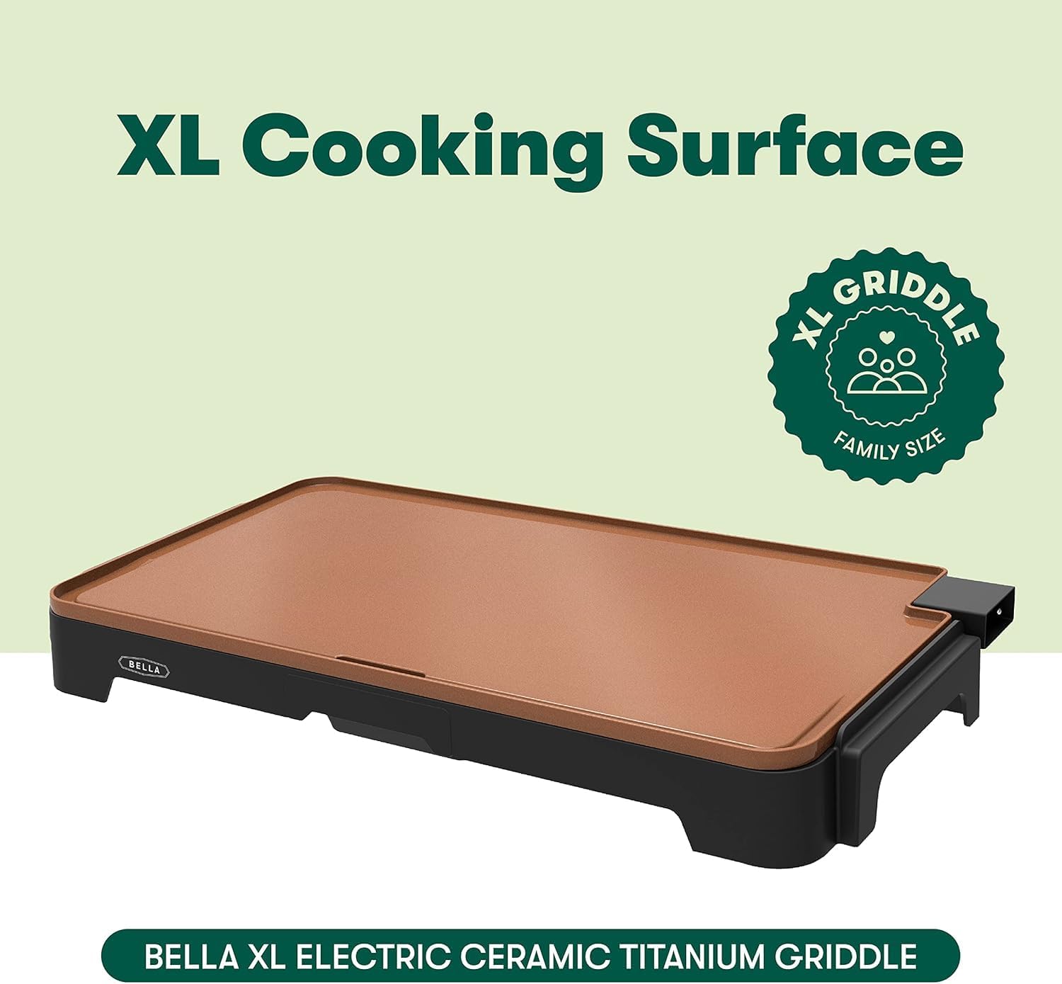 Bella XL Electric Ceramic Titanium Griddle - Image 5