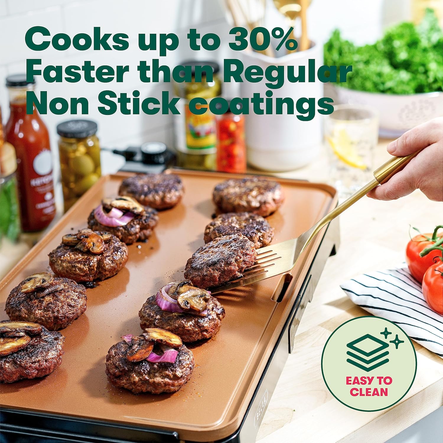 Bella XL Electric Ceramic Titanium Griddle - Image 7