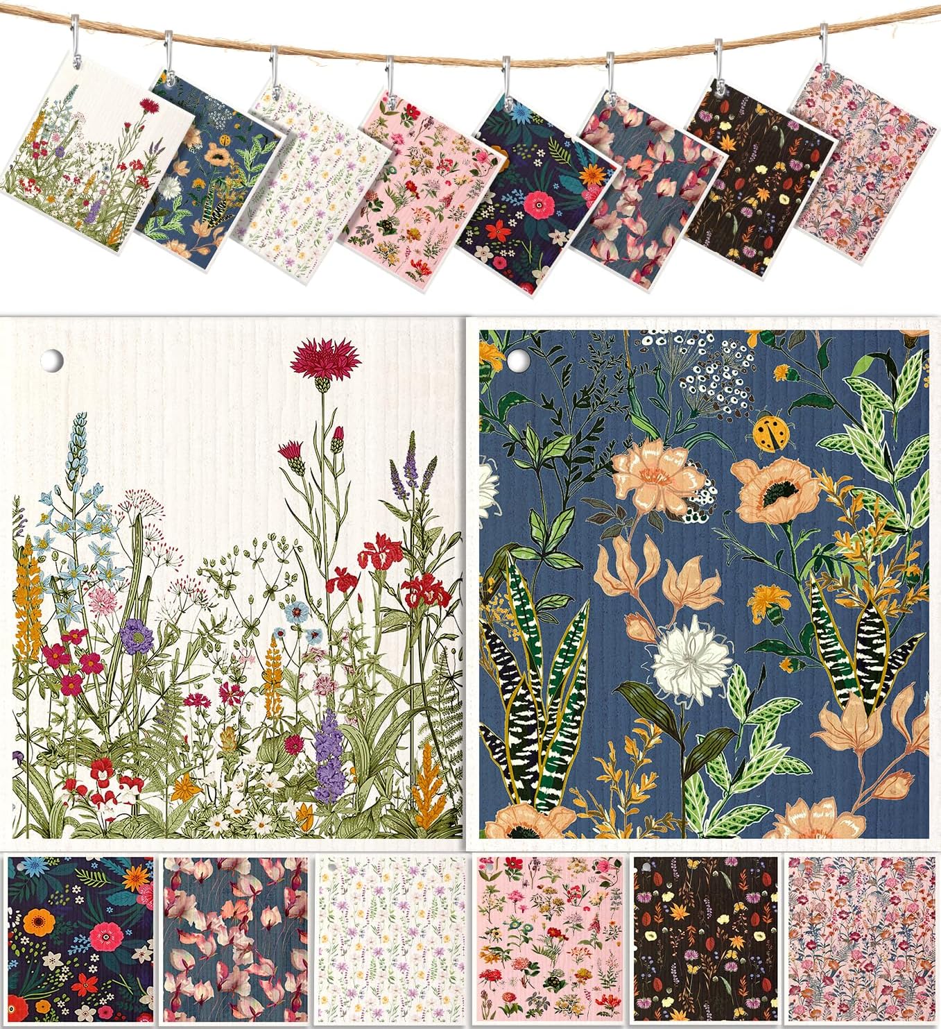 Reusable Swedish Dishcloths for Kitchen Cleaning - Image 2