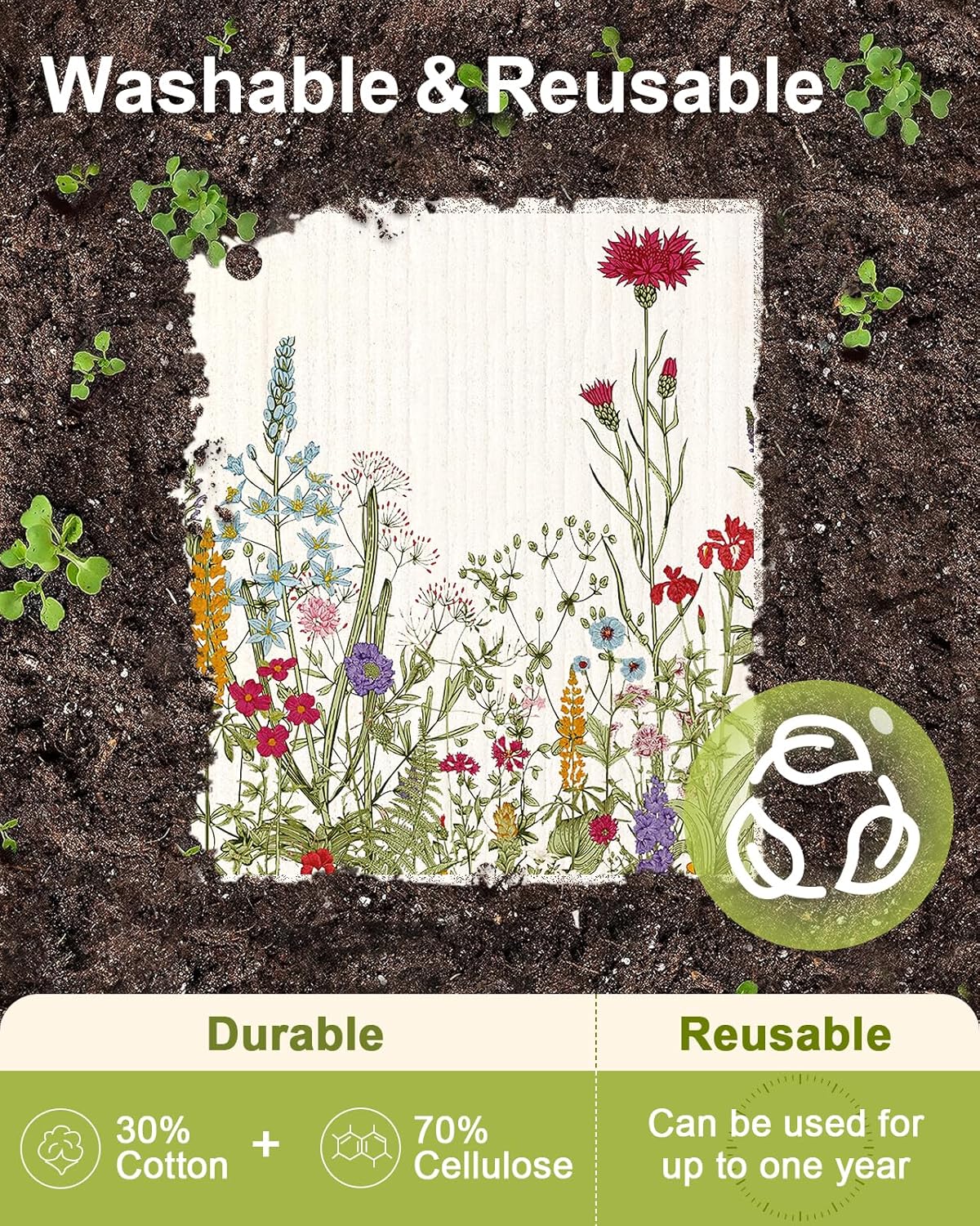 Reusable Swedish Dishcloths for Kitchen Cleaning - Image 4