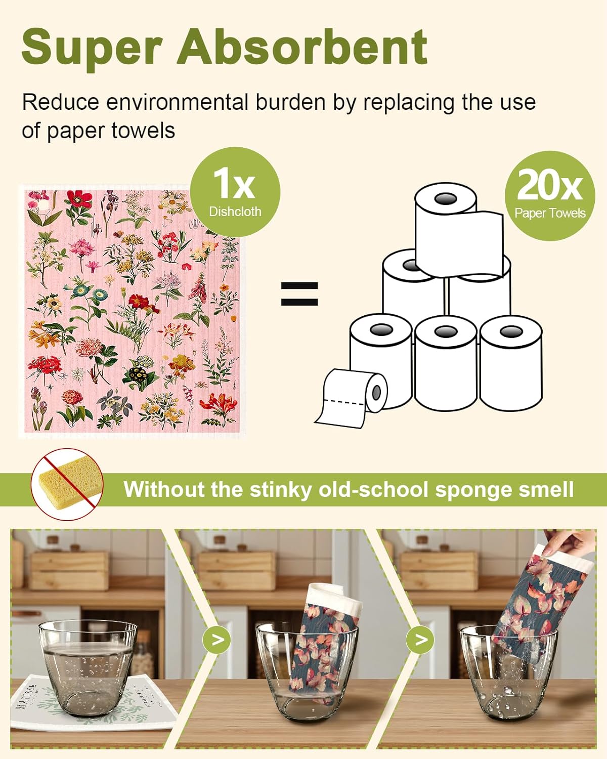 Reusable Swedish Dishcloths for Kitchen Cleaning - Image 5