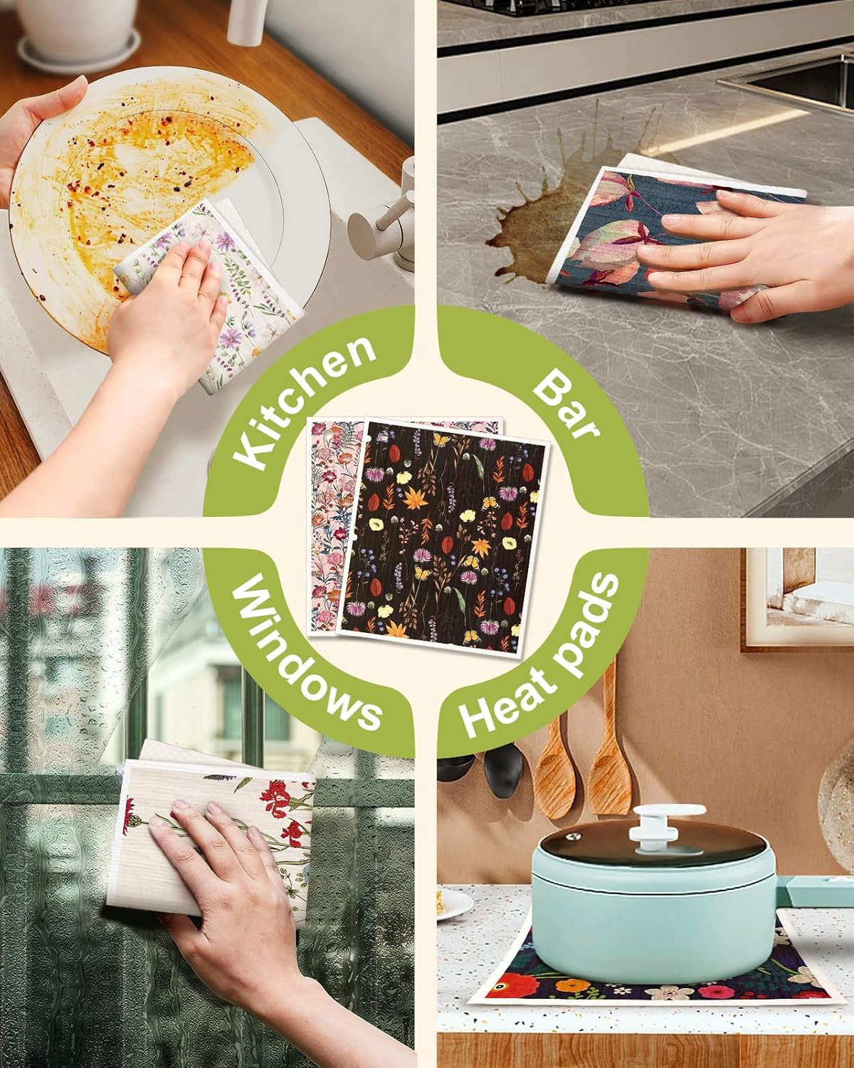 Reusable Swedish Dishcloths for Kitchen Cleaning - Image 7