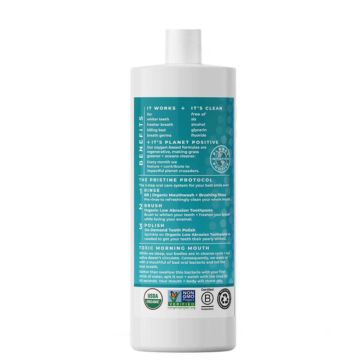 Essential Oxygen Certified Organic Brushing Rinse Mouthwash - Image 6