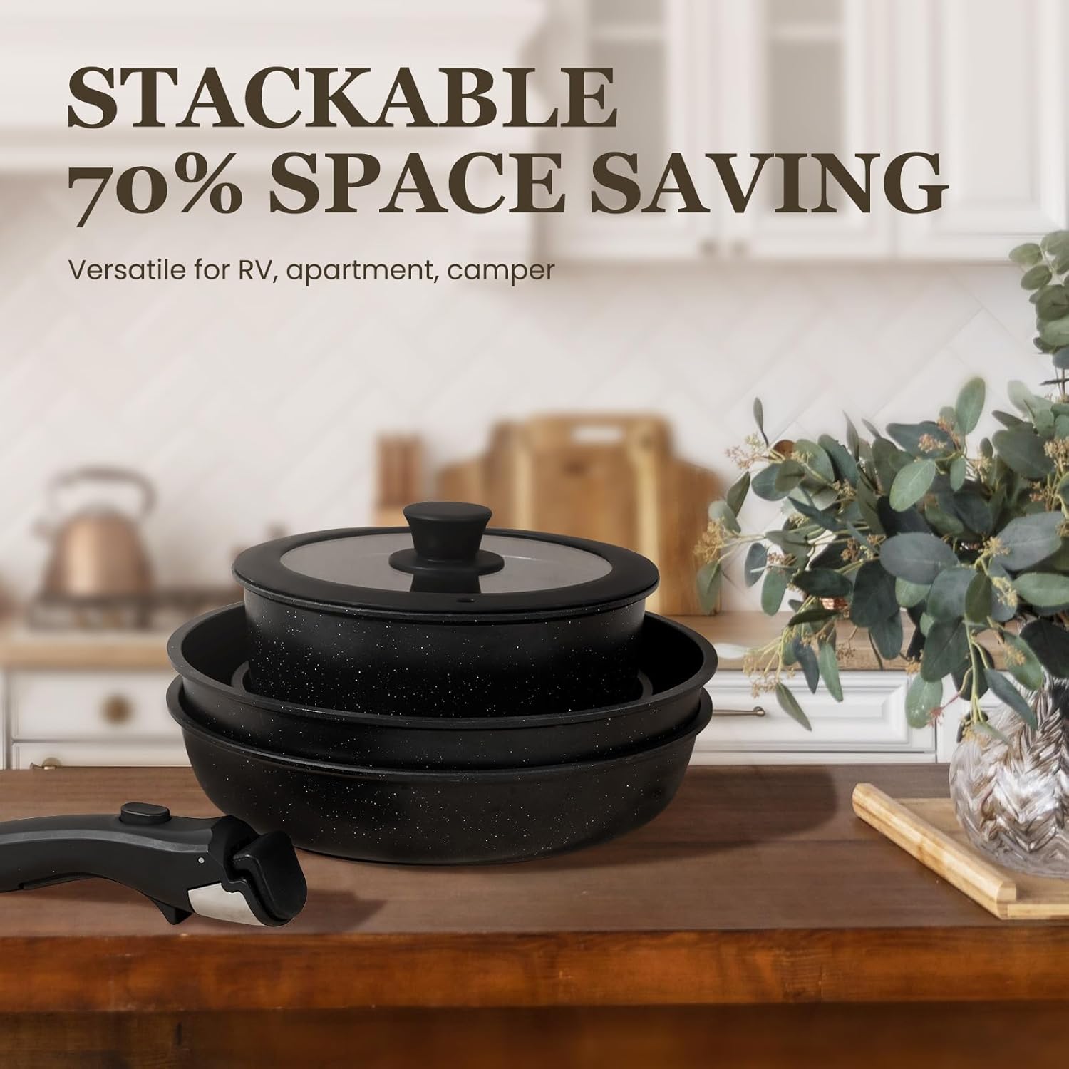 KIKCOIN Non Stick Cookware Set - Image 8