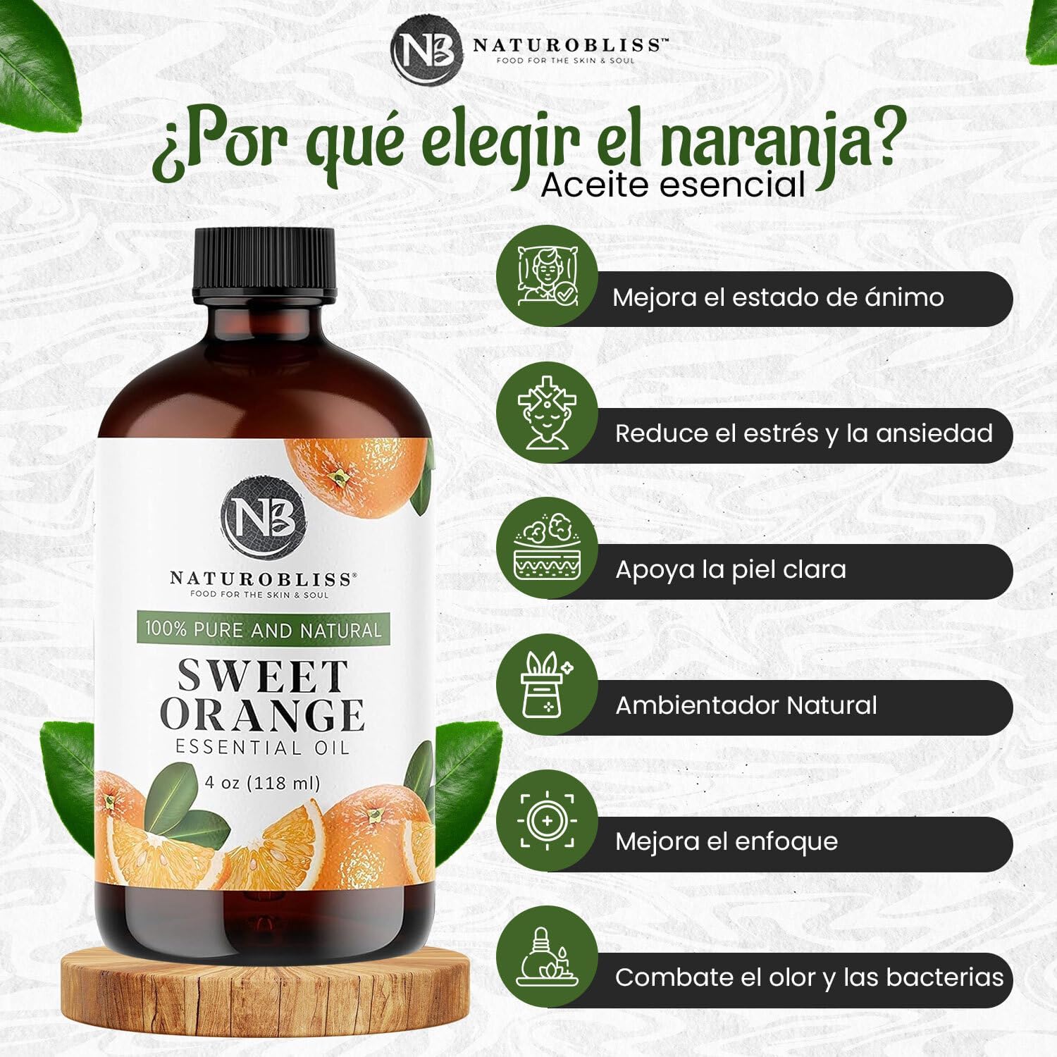 NaturoBliss Sweet Orange Essential Oil - Image 4