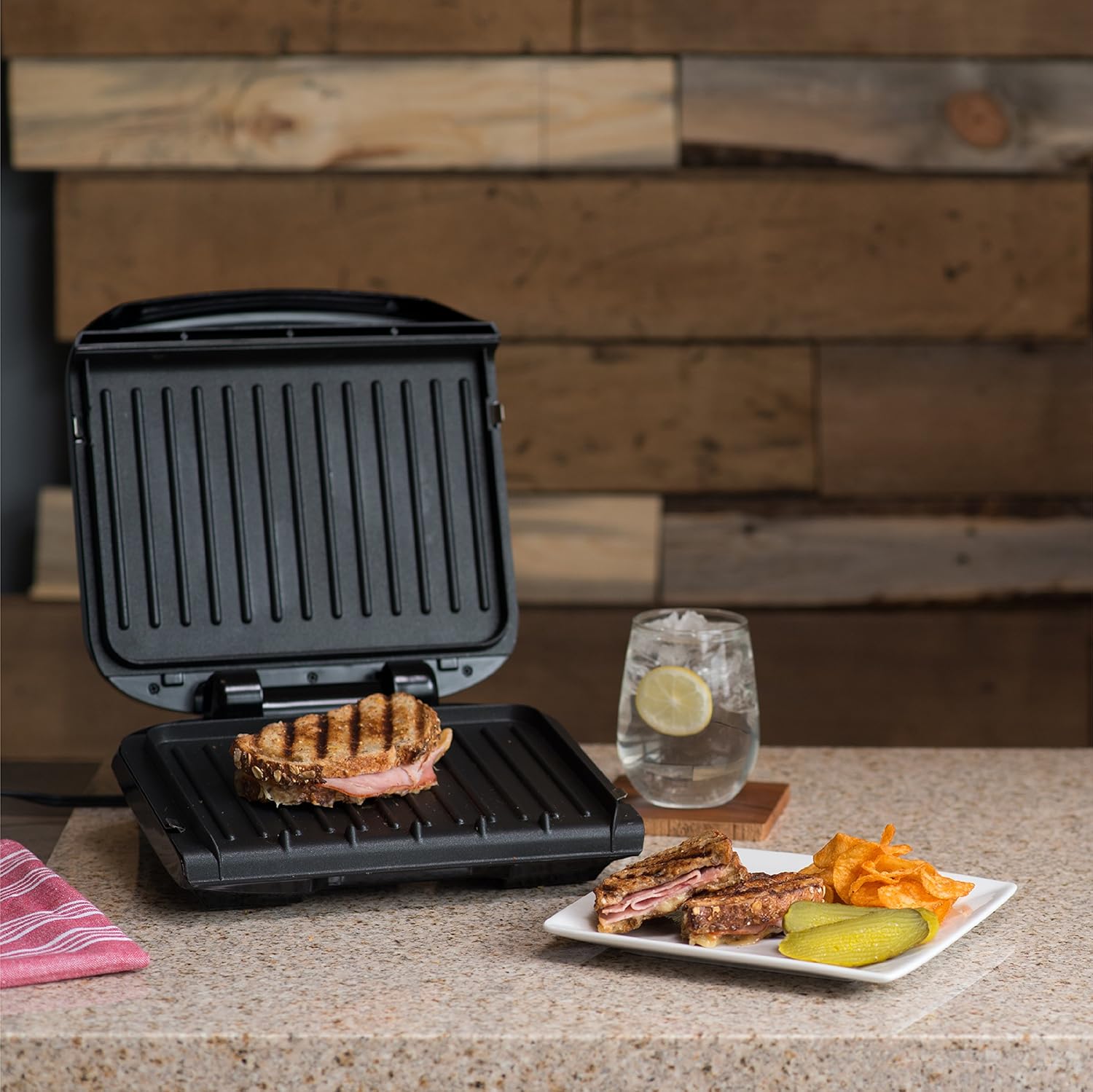 George Foreman 4-Serving Electric Grill and Panini Press - Image 6