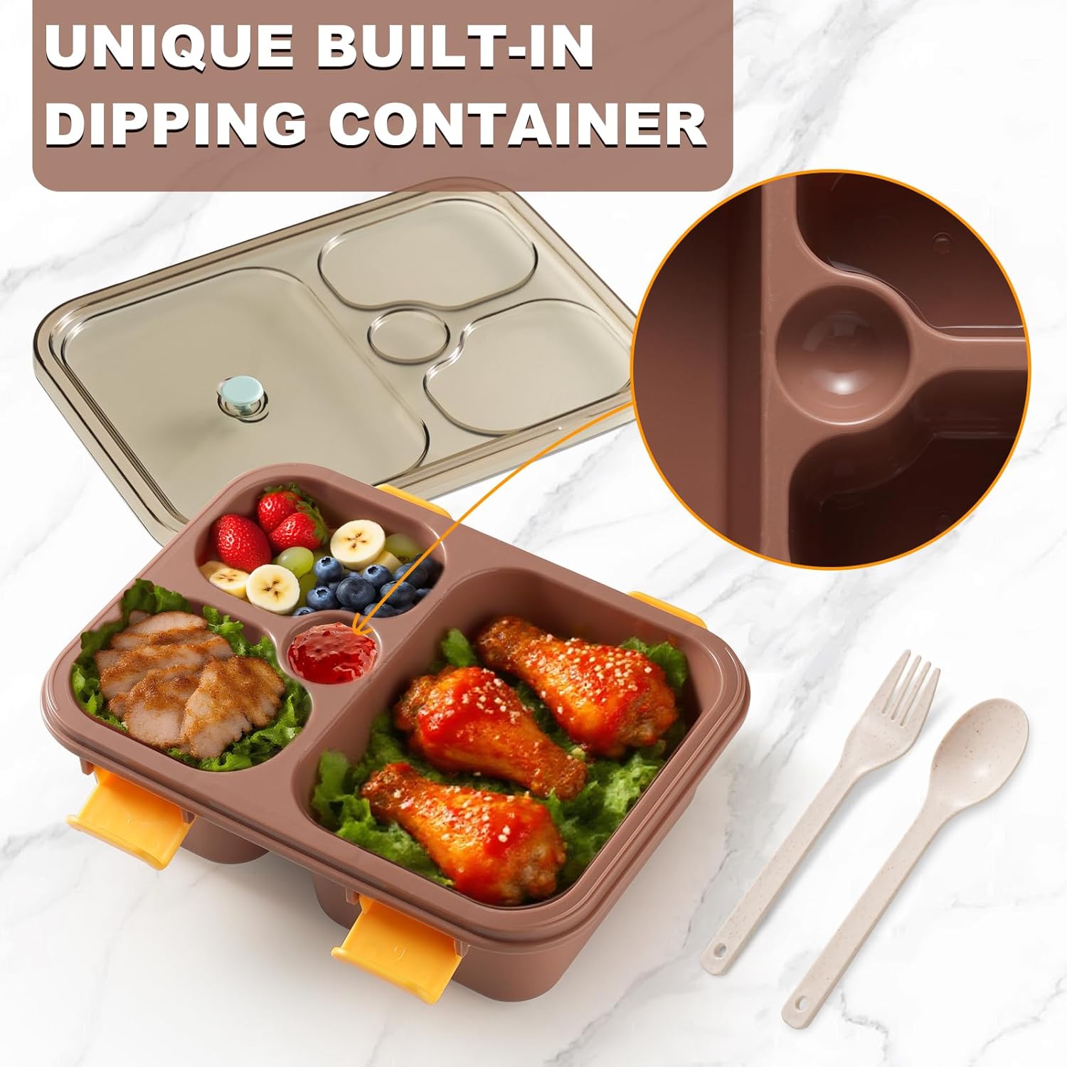 Leak-Proof Adult Bento Box Container Set - Image 5