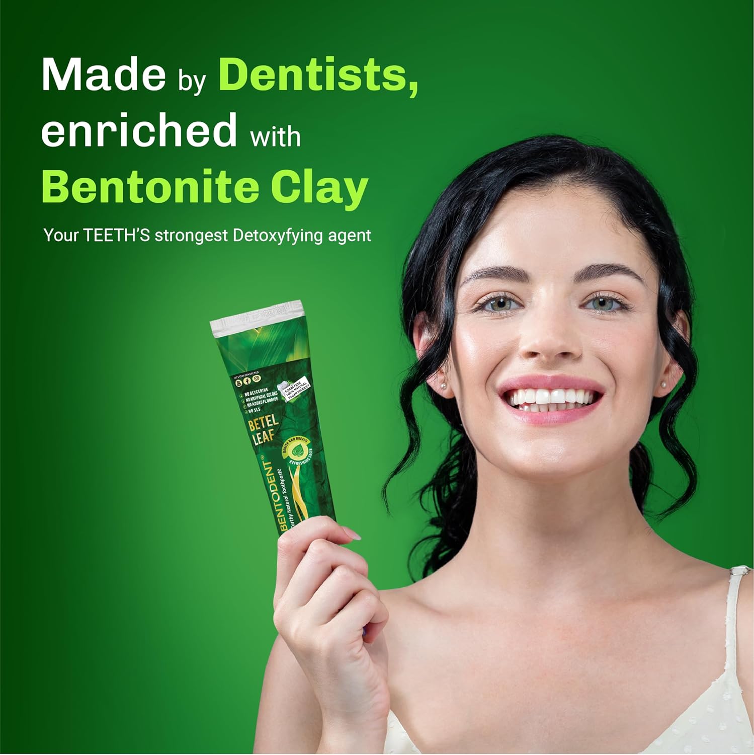 Bentodent Natural Toothpaste With Calcium Bentonite Clay - Image 4