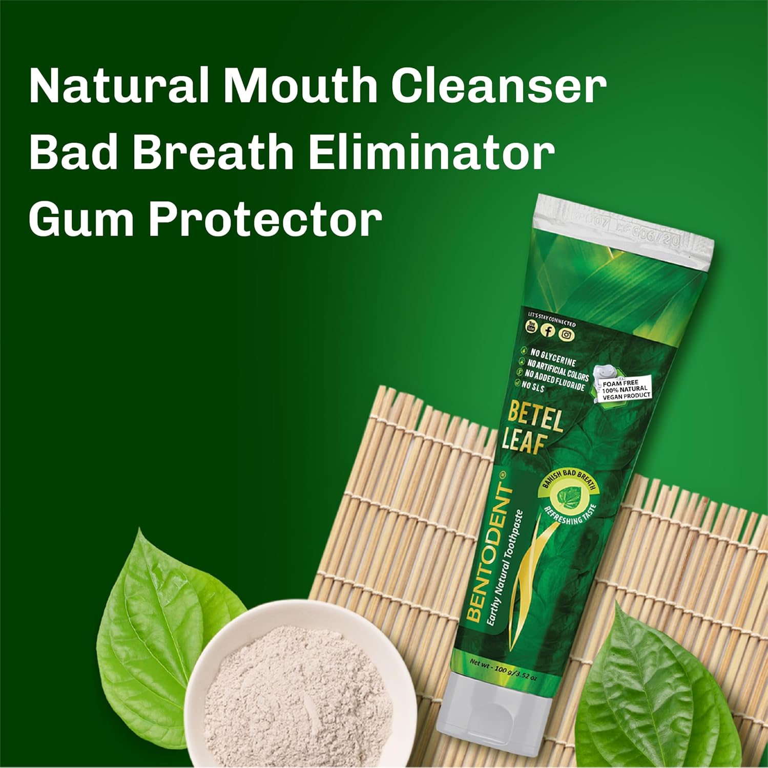 Bentodent Natural Toothpaste With Calcium Bentonite Clay - Image 5