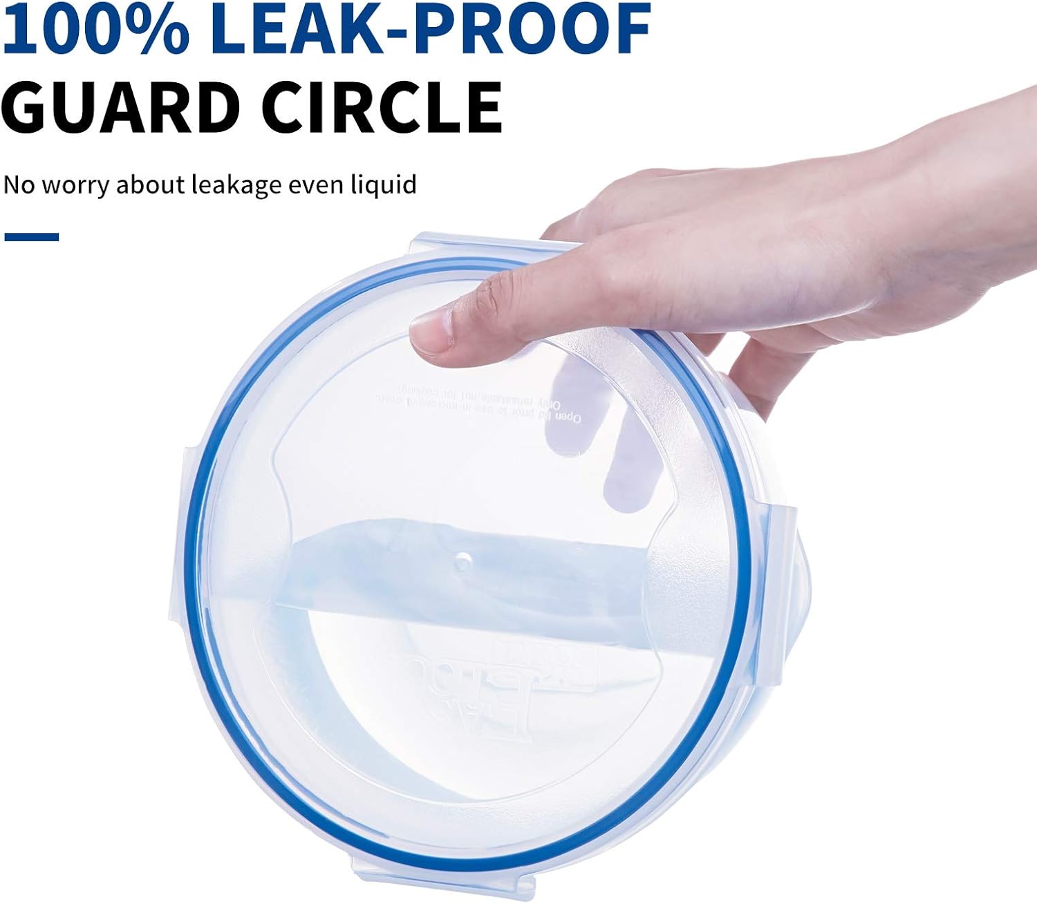 KIGI Plastic Mixing Bowls Set with Lid Leakproof Food Storage Container - Image 4