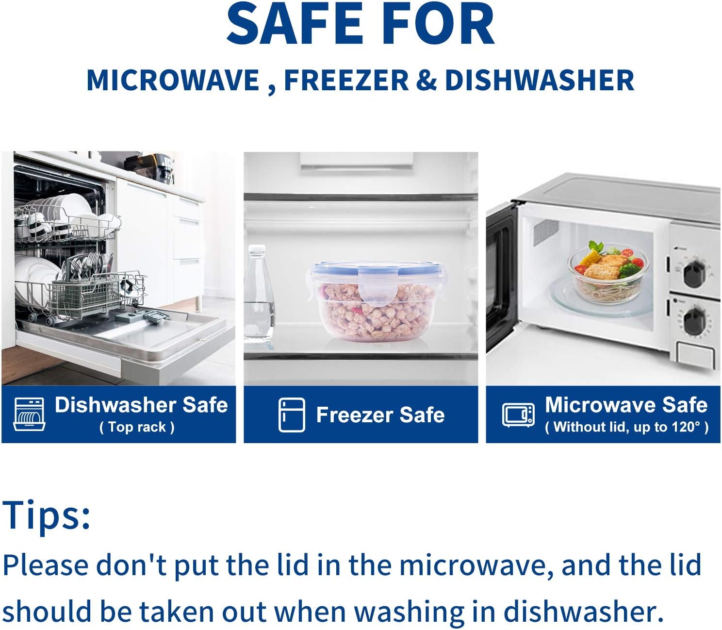 KIGI Plastic Mixing Bowls Set with Lid Leakproof Food Storage Container - Image 6