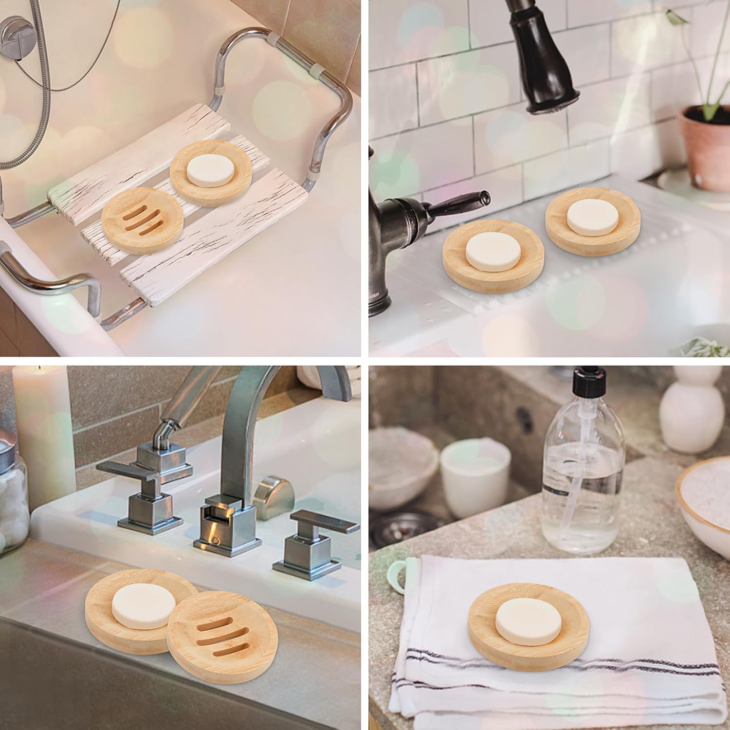 Bamboo Soap Dish Holders - Image 6