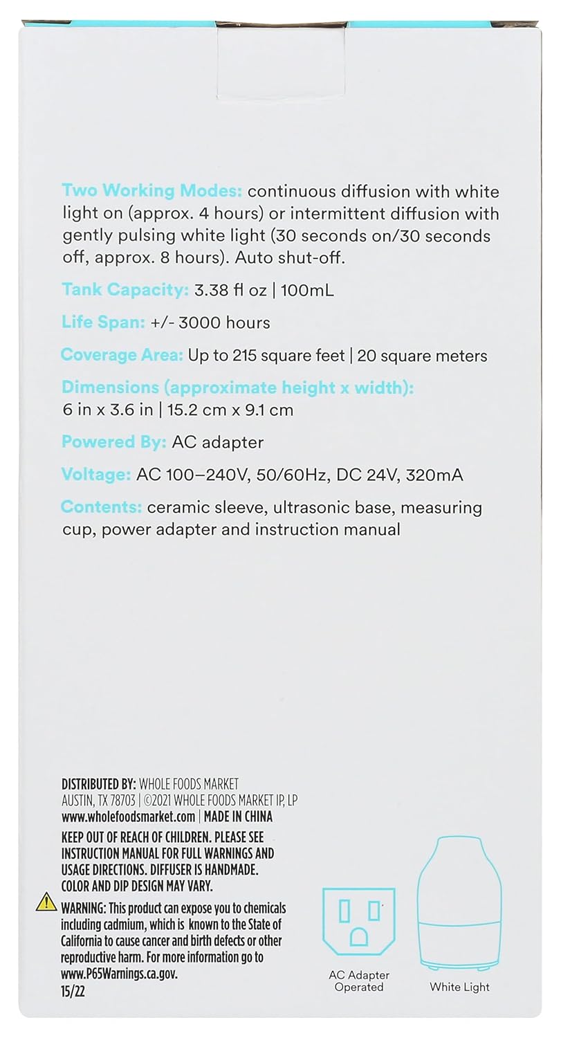 Ultrasonic Essential Oil Diffuser by Whole Foods Market - Image 3