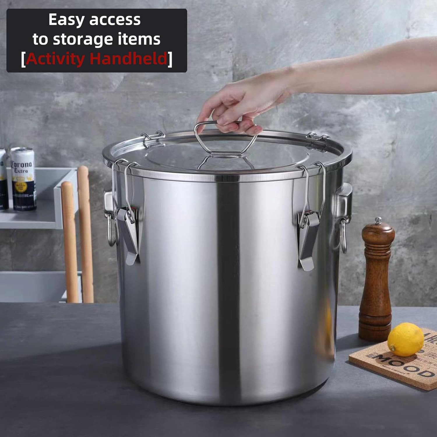 304 Stainless Steel Airtight Food Storage Containers with Locking Lids - Image 5