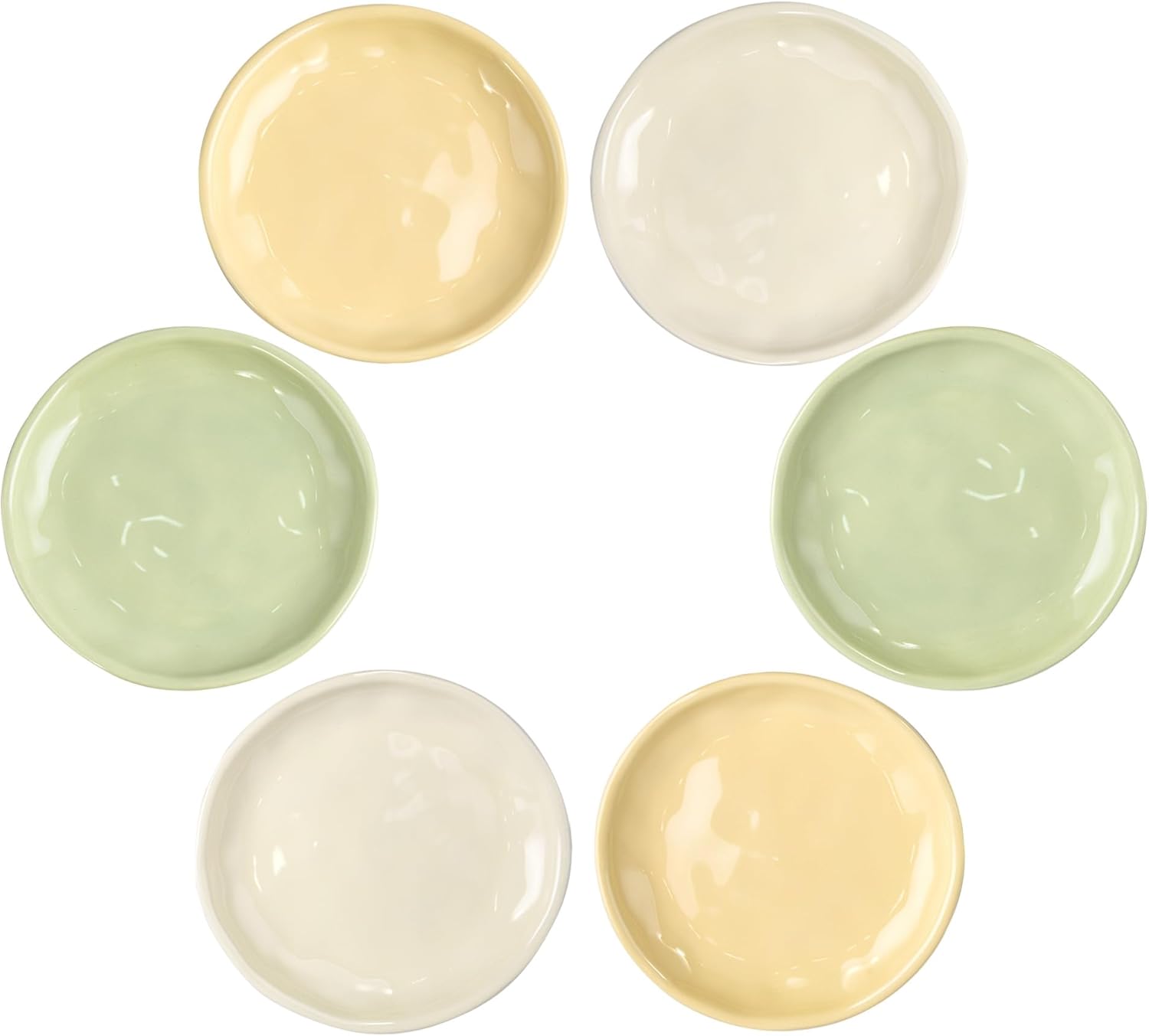 6 Inch Ceramic Appetizer Plates Set - Image 2