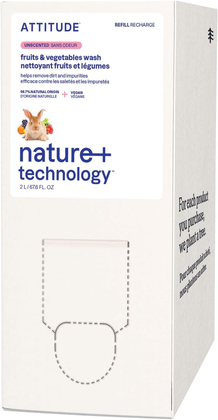 ATTITUDE Fruit & Vegetable Wash Refill - Image 2