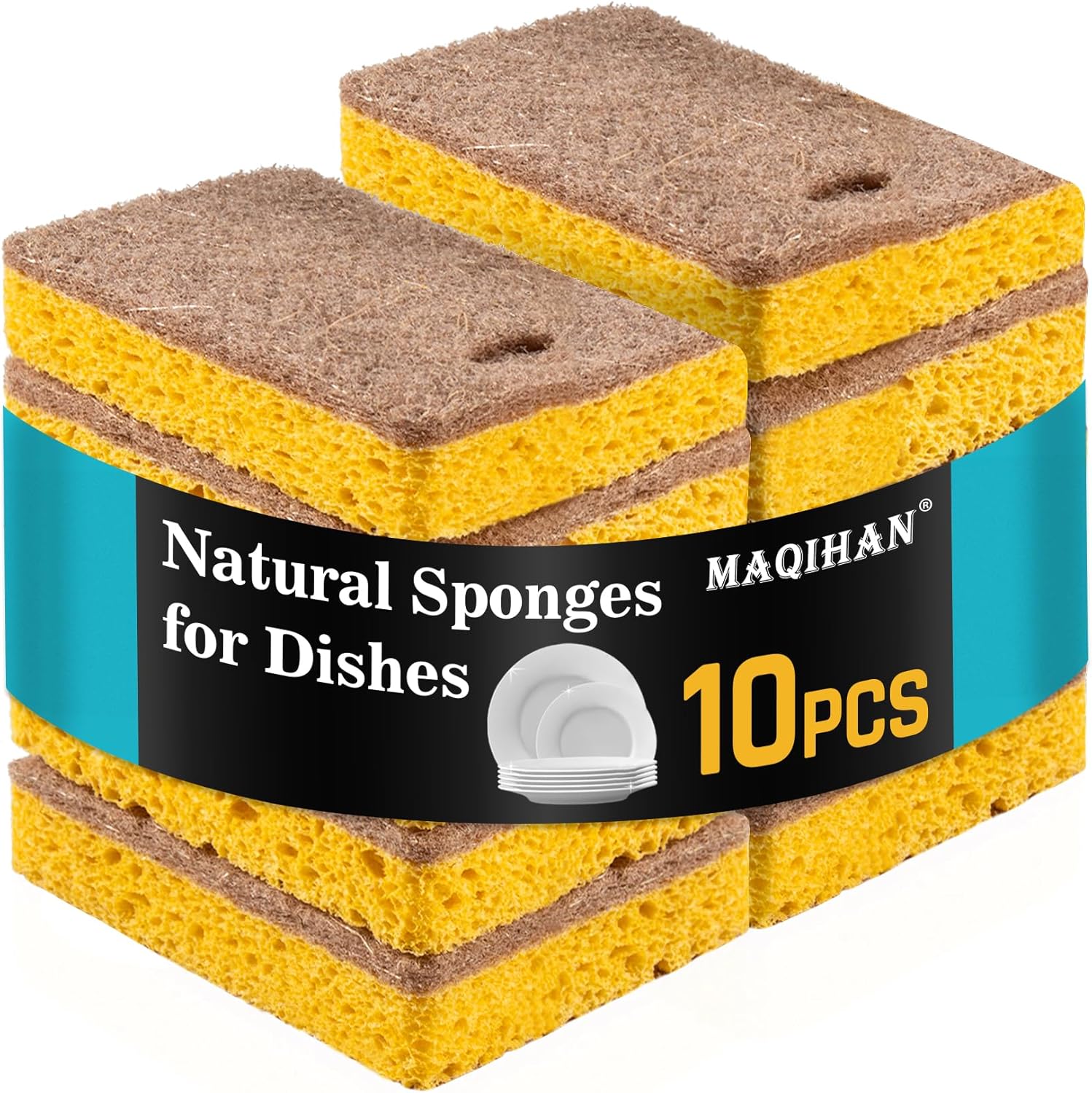 Biodegradable Dish Sponges for Kitchen Cleaning - Image 2
