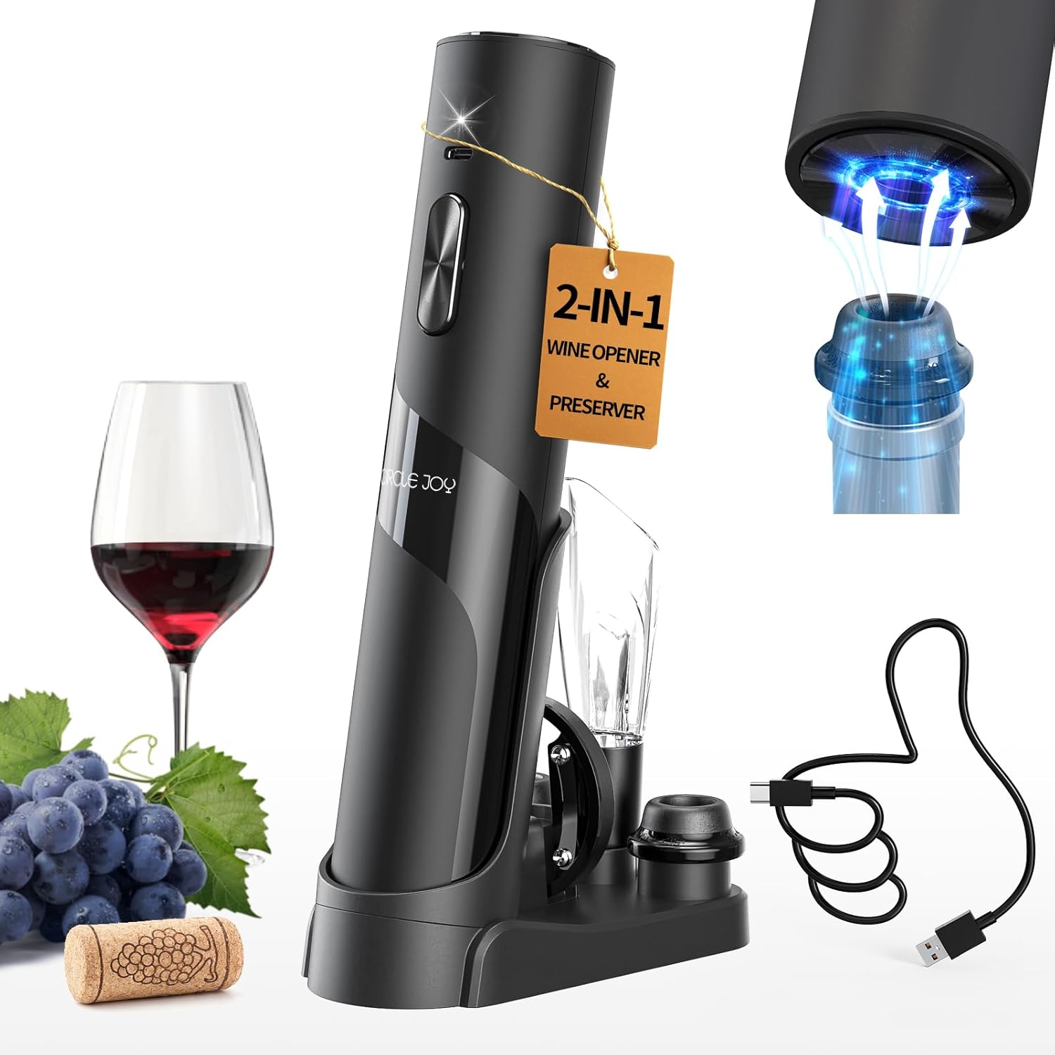 CIRCLE JOY Electric Wine Bottle Opener Set - Image 2