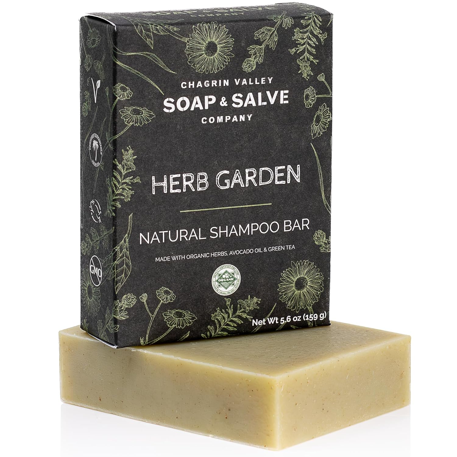 Chagrin Valley Soap & Salve Organic Herb Garden Shampoo Bar - Image 2