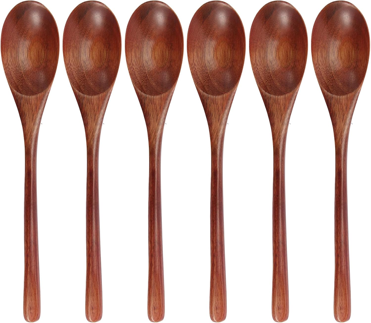 Eco Friendly Wooden Soup Spoons Set - Image 2