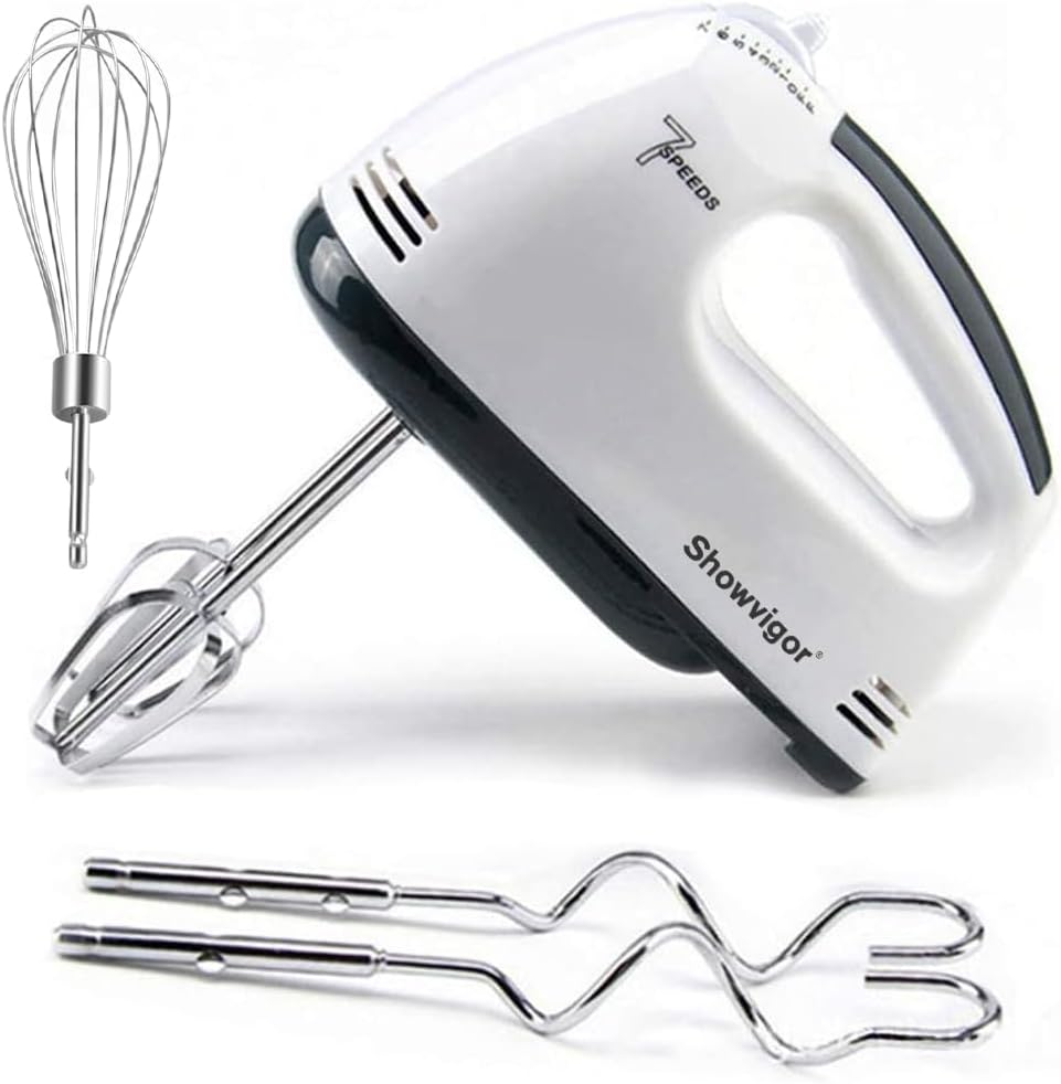 Electric Hand Mixer 7 Speed with Stainless Steel Accessories - Image 2
