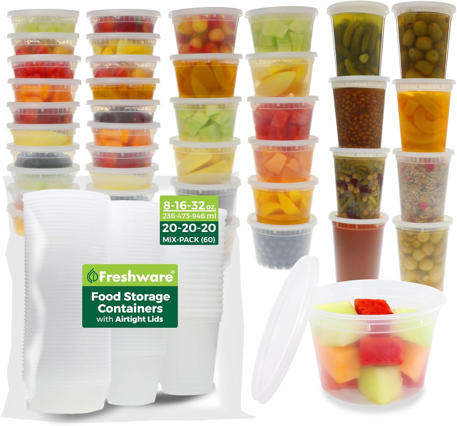 Freshware Food Storage Containers with Lids - Image 2
