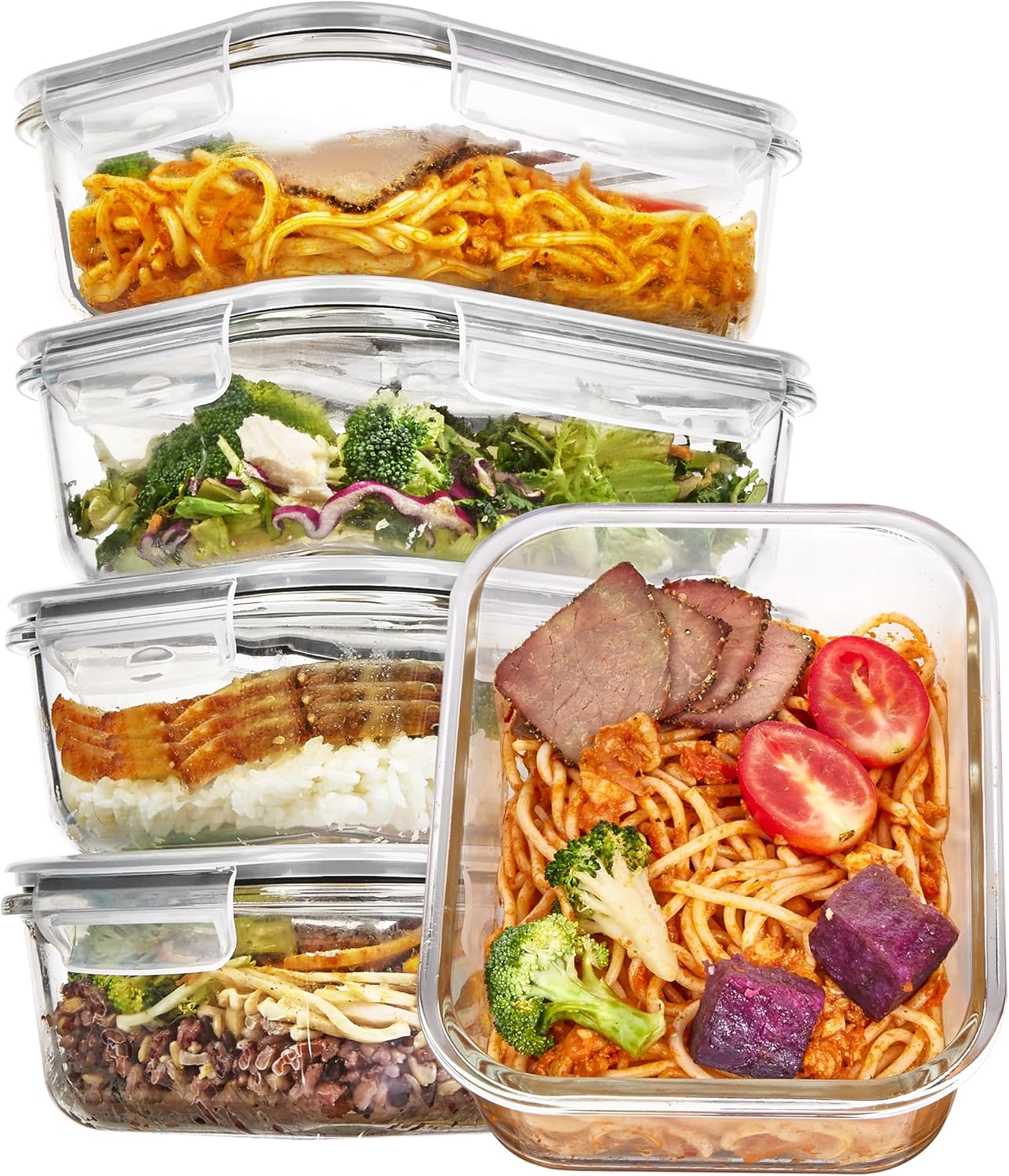 Glass Food Storage Containers with Lids - Image 2