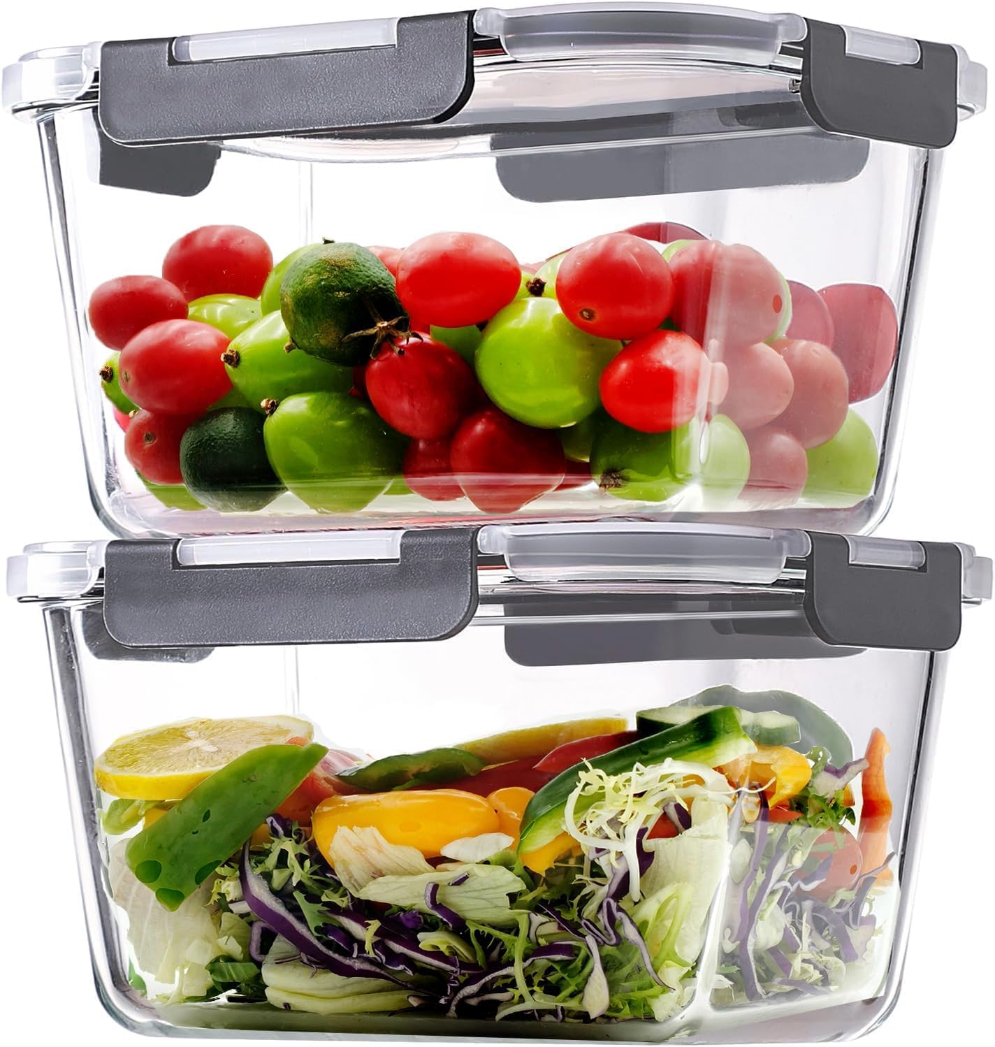 Large Glass Storage Container with Lid - Image 2