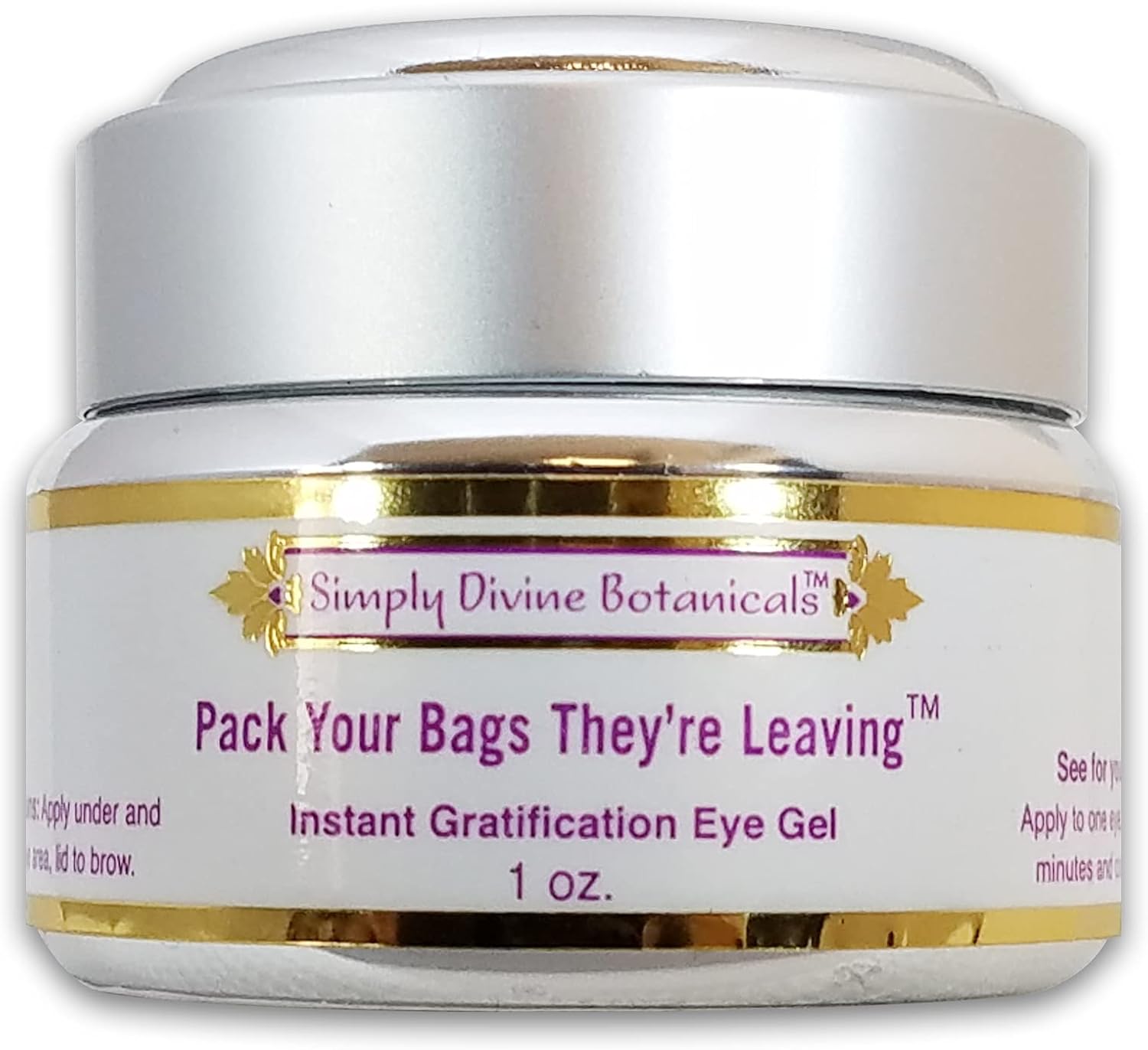 Simply Divine Botanicals Natural Eye Gel - Image 2