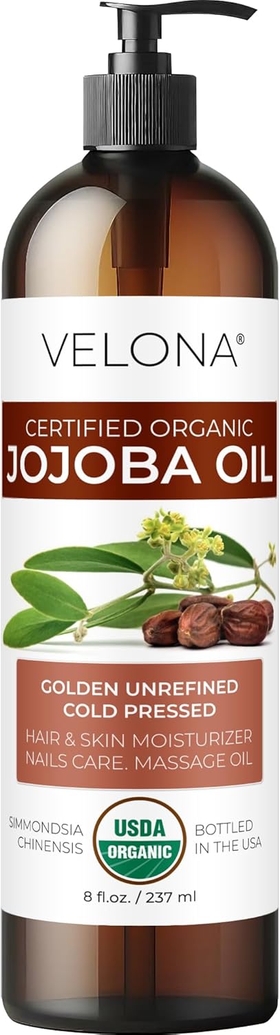 Velona Jojoba Oil USDA Certified Organic 8 fl oz - Image 2