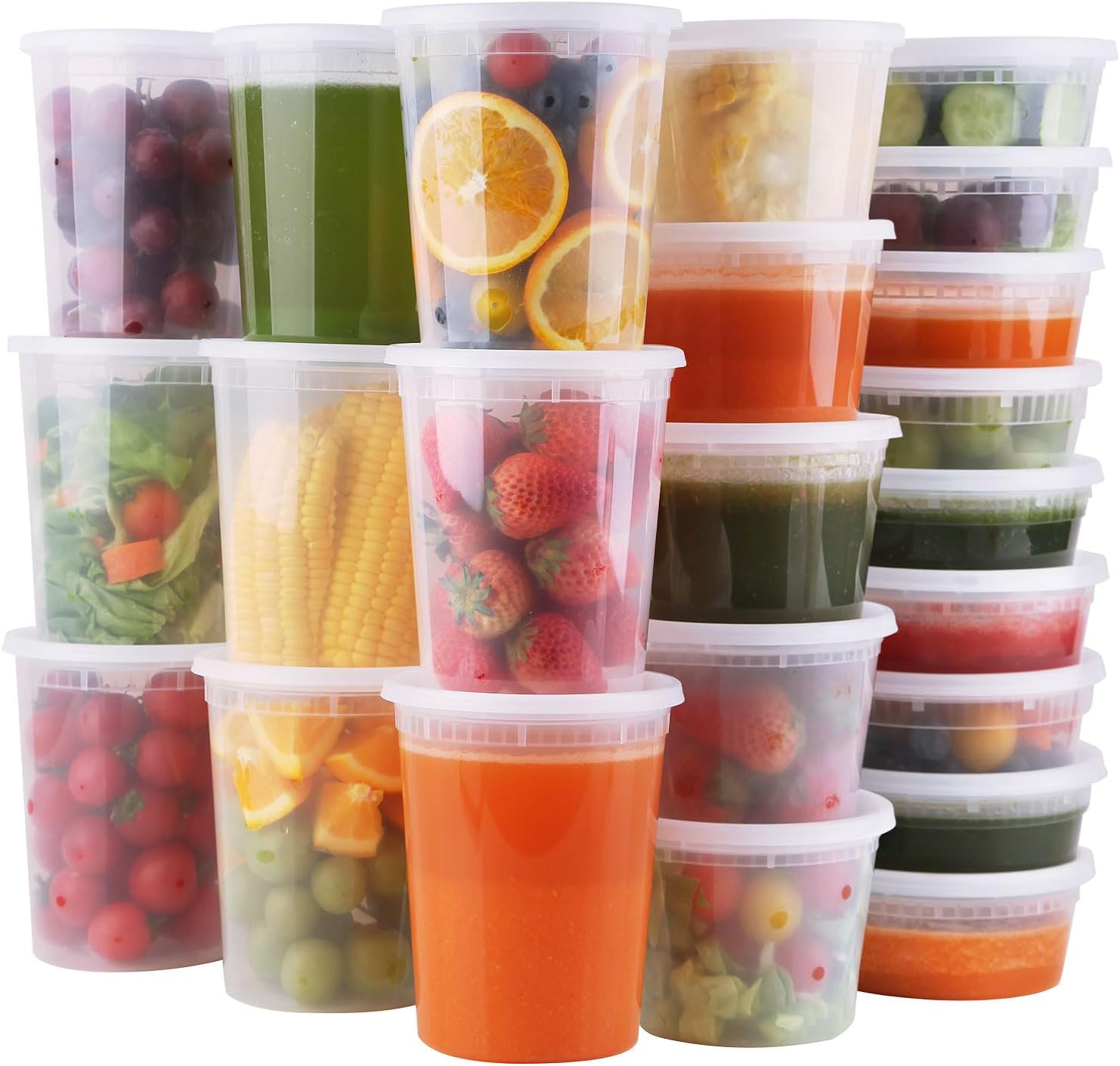 WGCD Deli Containers with Lids 48 Sets - Image 2