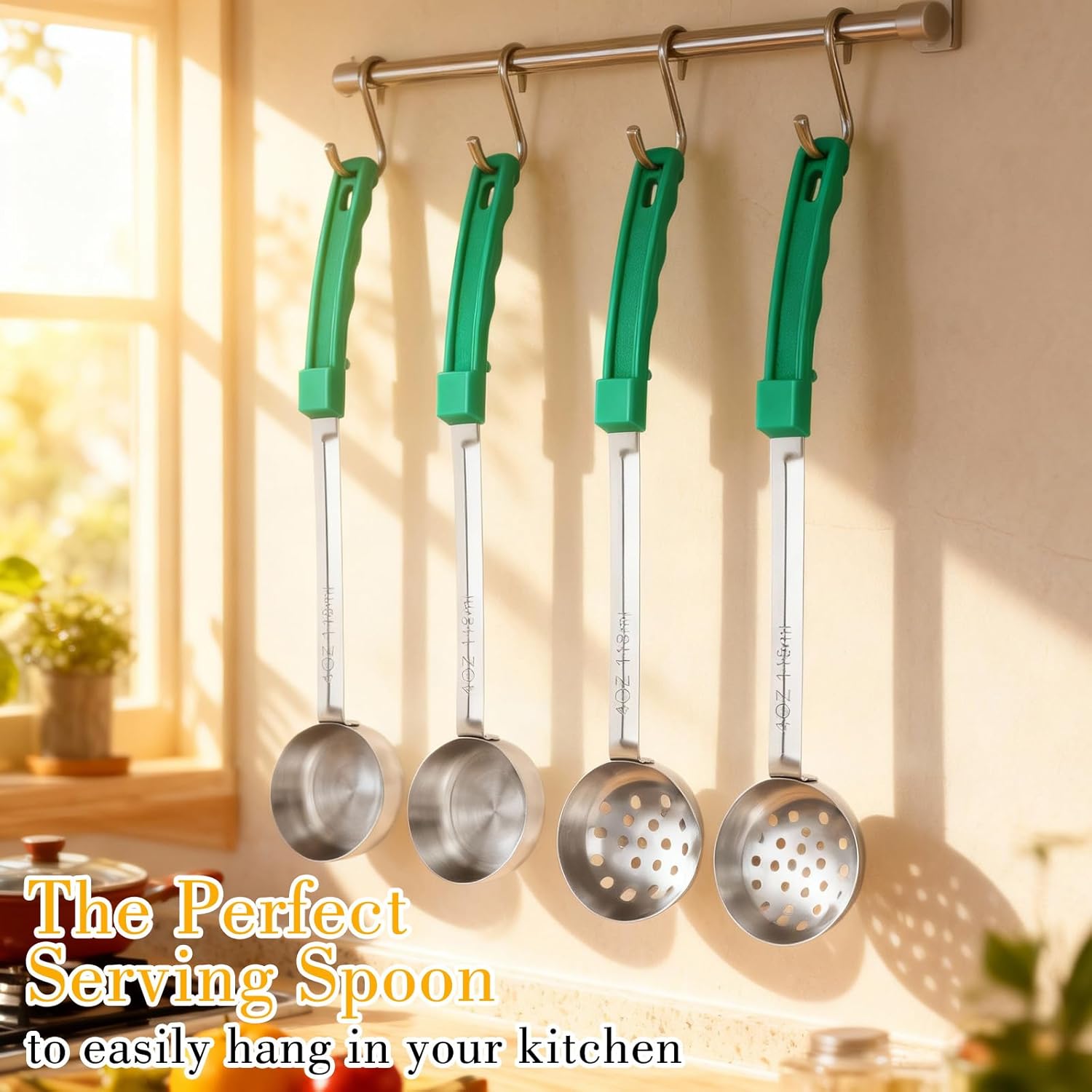 Stainless Steel Portion Control Serving Spoon Set - Image 6