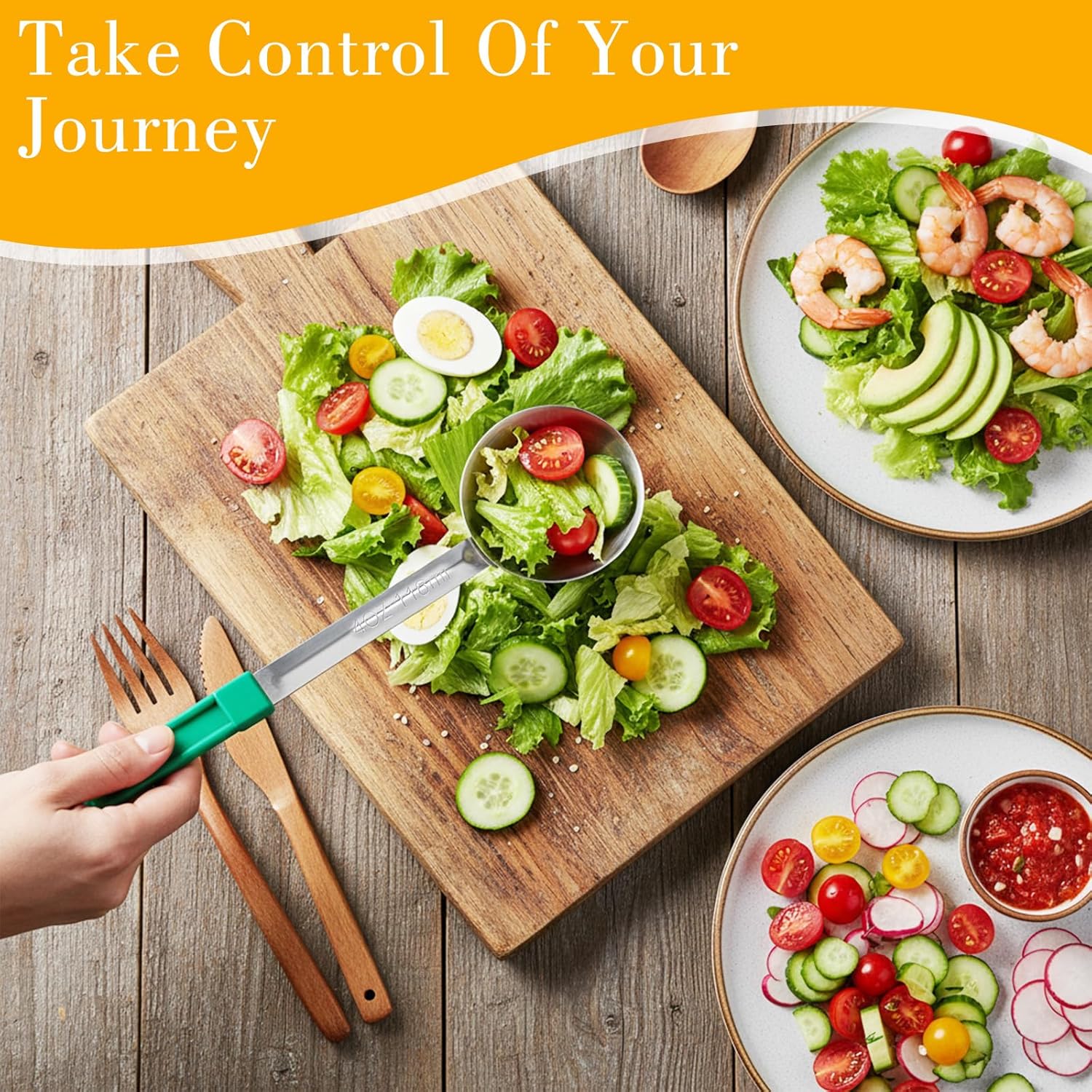 Stainless Steel Portion Control Serving Spoon Set - Image 8