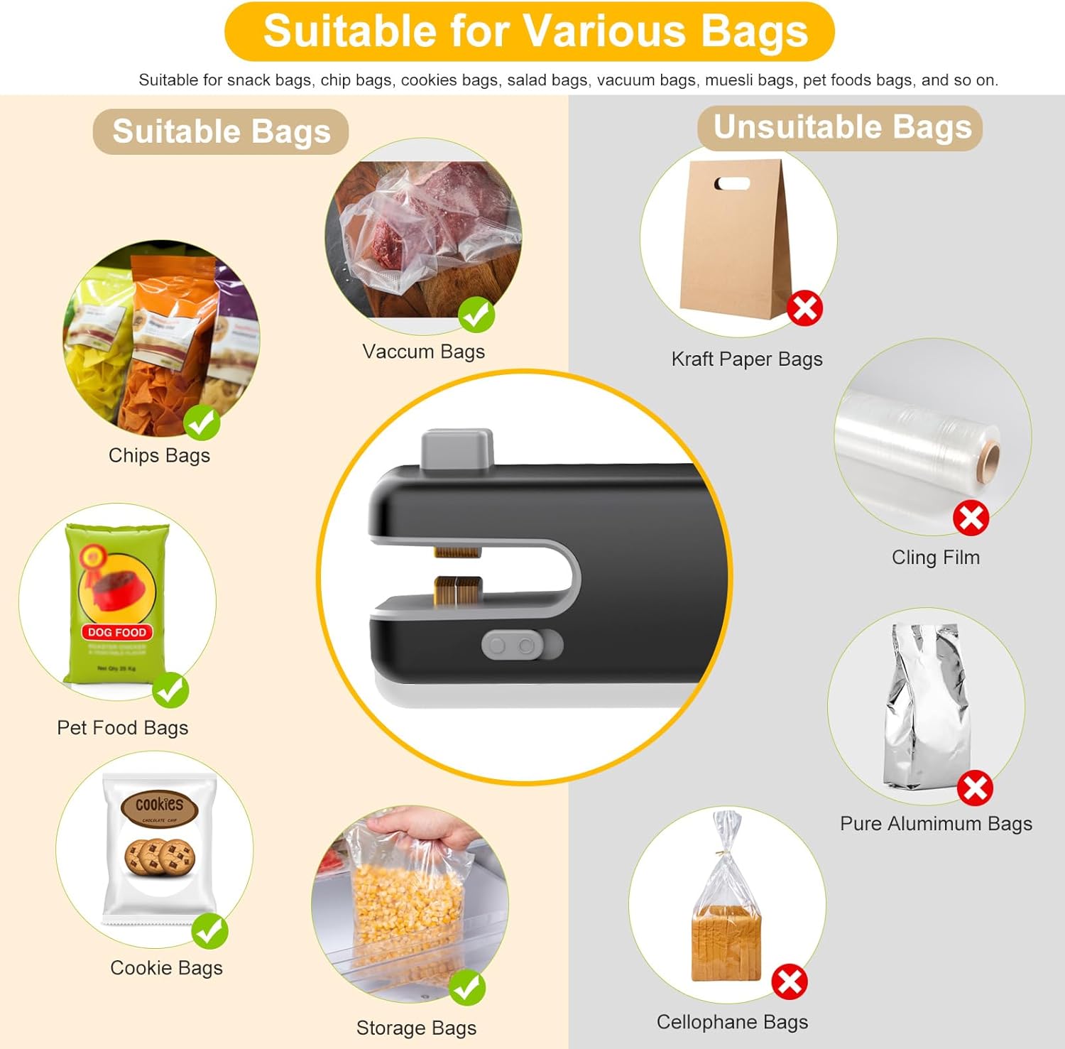 Mini Bag Sealer Heat Seal with Cutter - Image 8