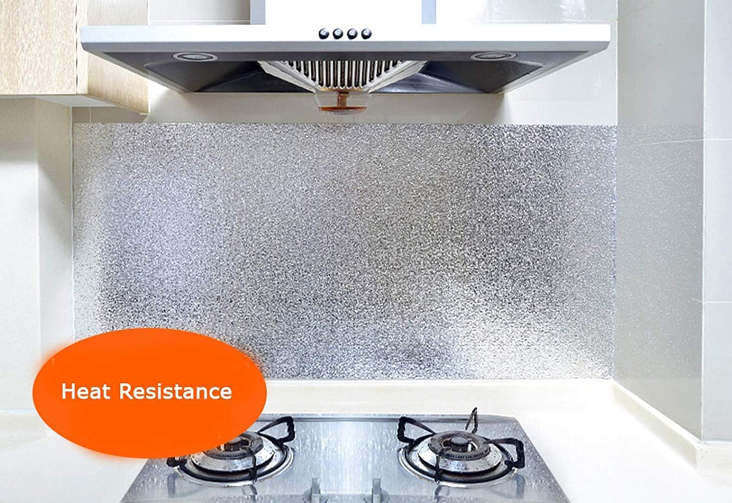 VEELIKE Peel and Stick Aluminum Foil Backsplash Wallpaper - Image 3