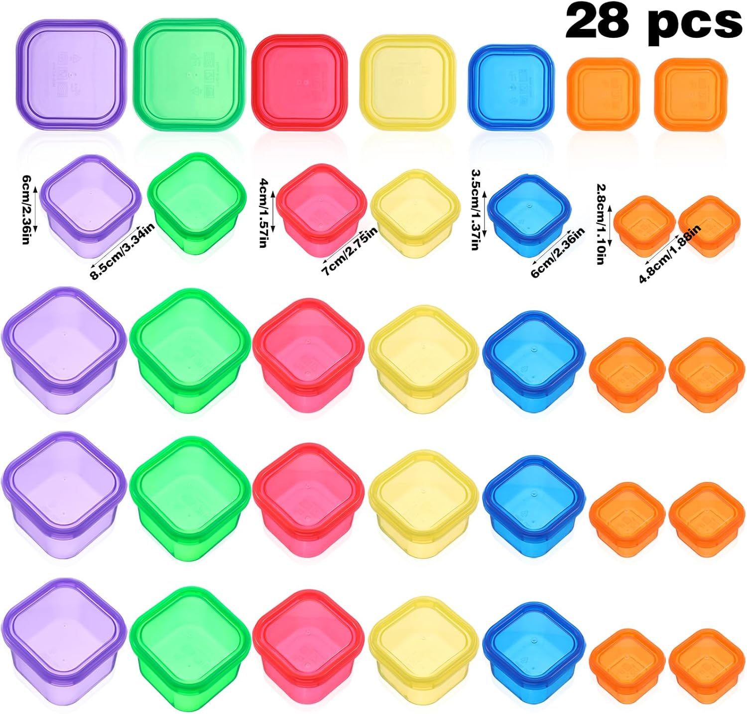 28 Piece Portion Control Container Kit For Weight Loss Meal Prep - Image 3