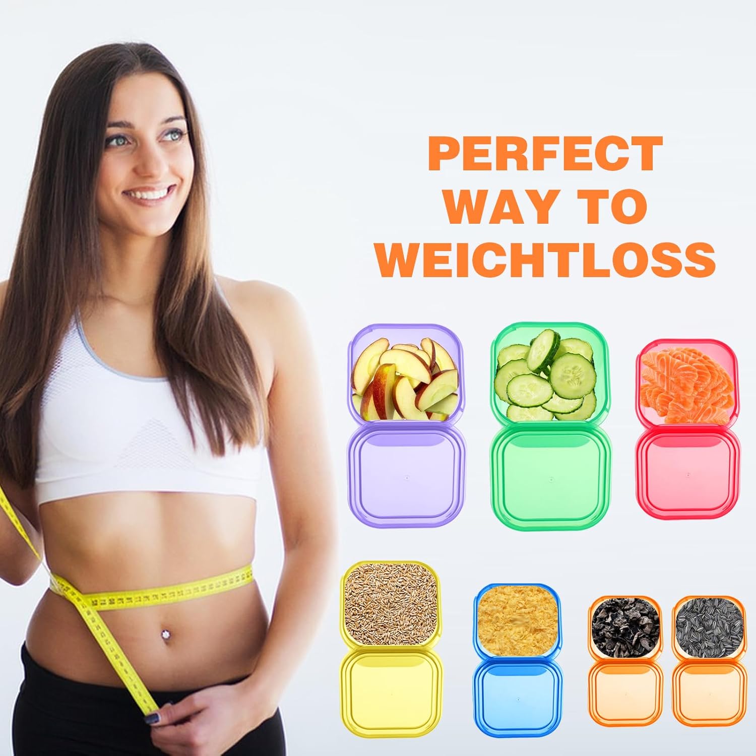 28 Piece Portion Control Container Kit For Weight Loss Meal Prep - Image 5