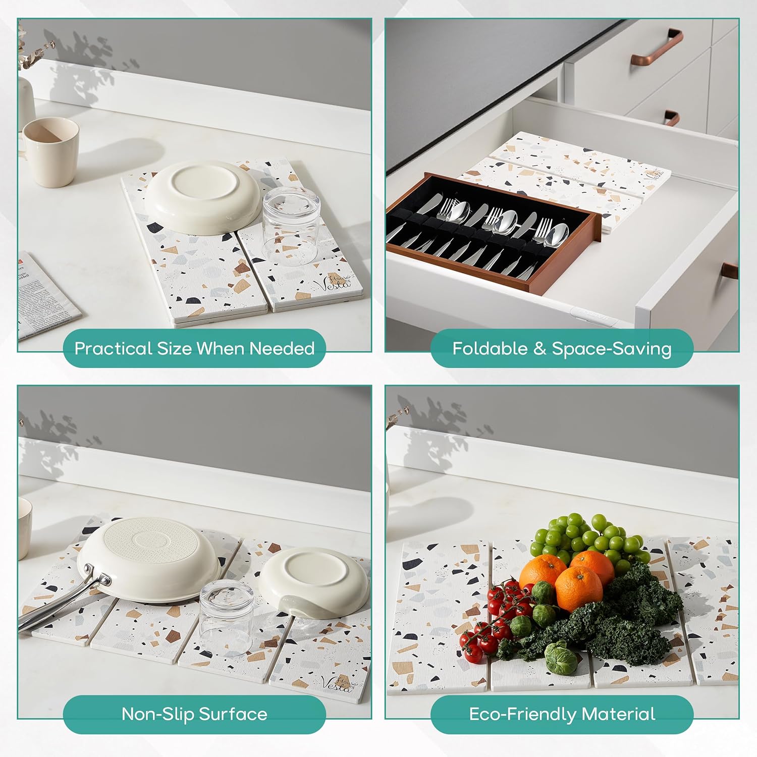 Diatomaceous Dish Drying Stone Mat - Image 4