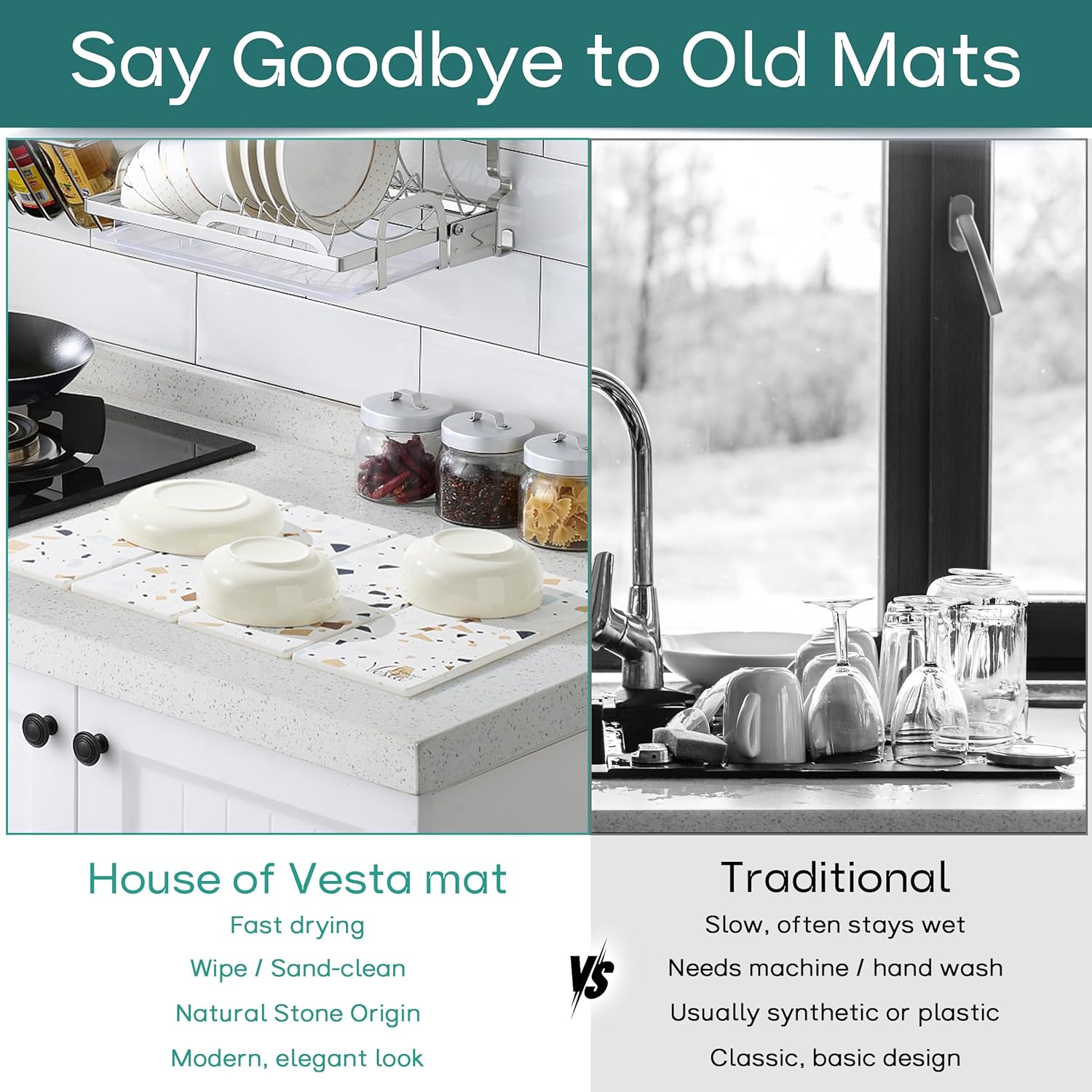 Diatomaceous Dish Drying Stone Mat - Image 7