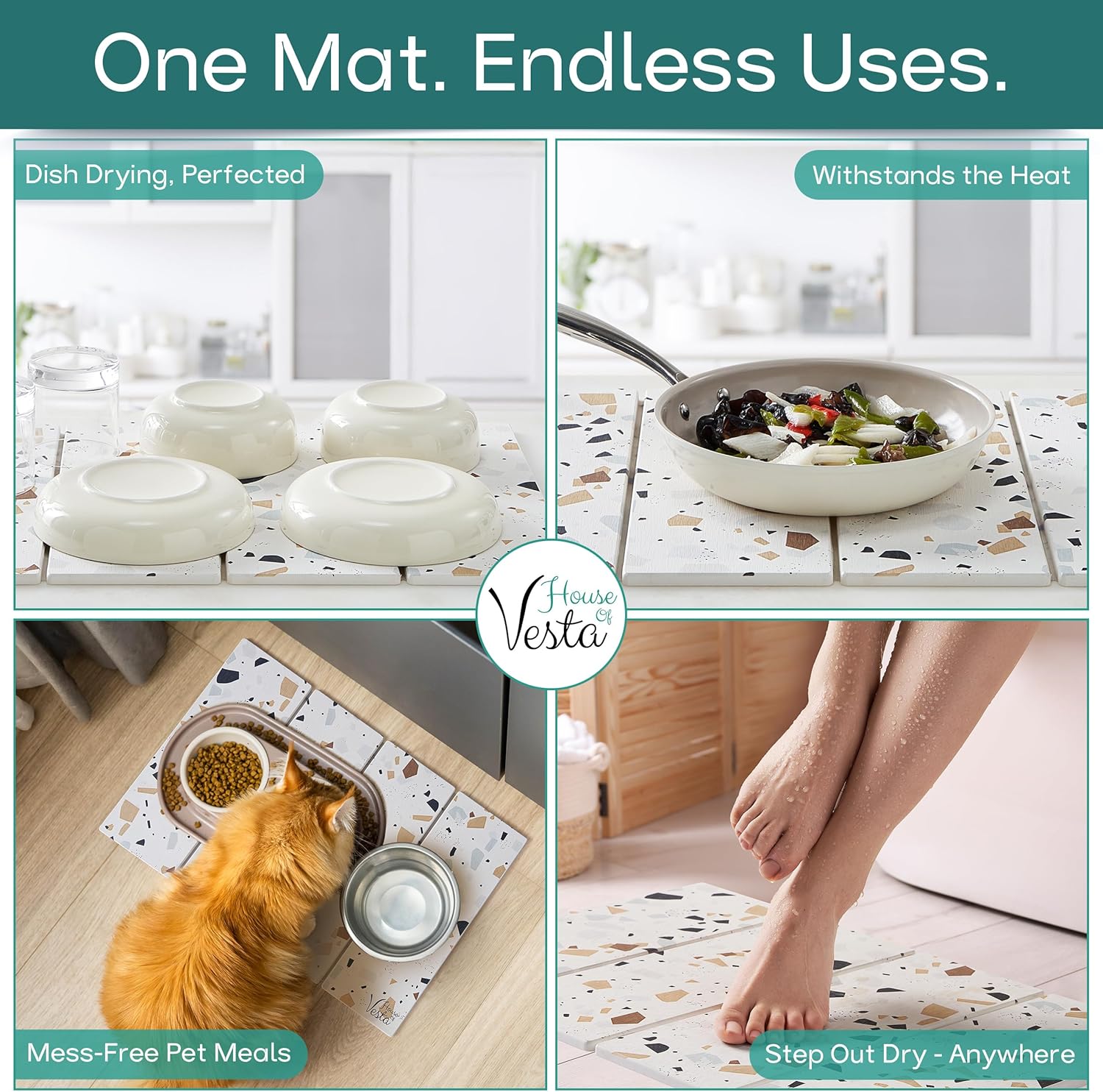 Diatomaceous Dish Drying Stone Mat - Image 8