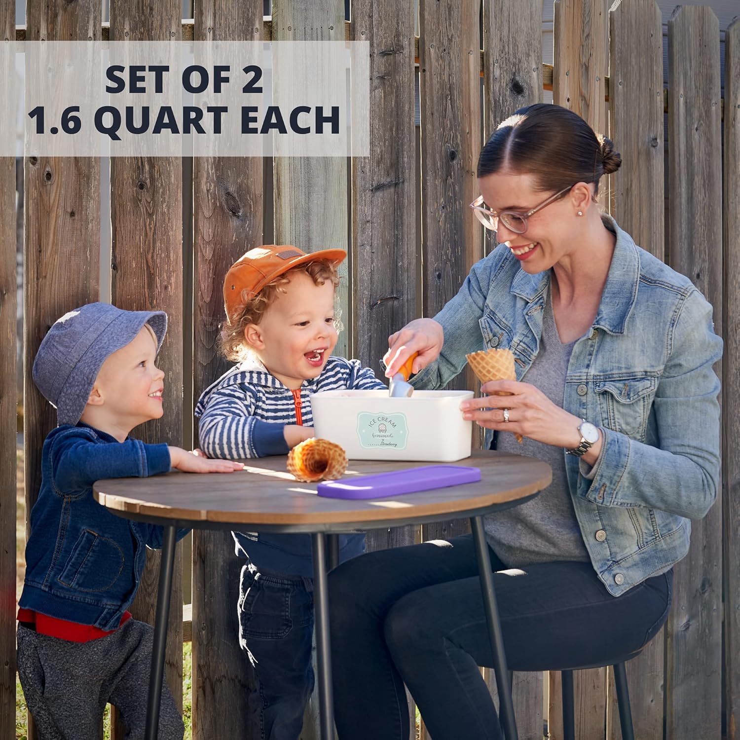 Reusable Ice Cream Containers for Homemade Sorbet, Frozen Yogurt, and Gelato Storage - Image 5