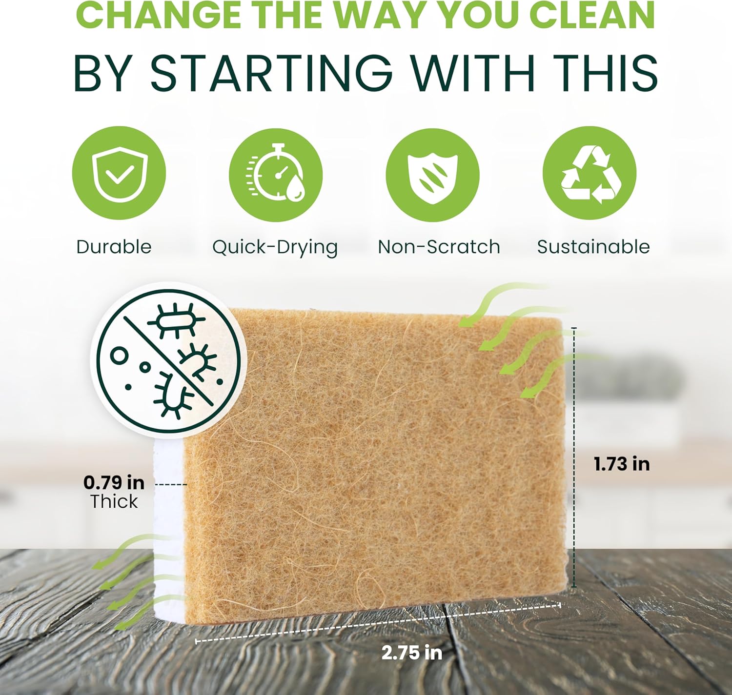 Eco-Friendly Dish Sponge Set - Image 5