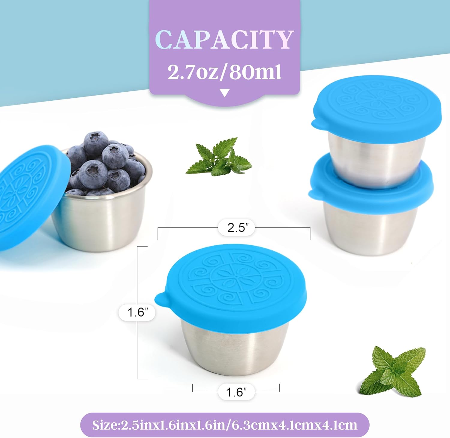 Leakproof Stainless Steel Salad Dressing Container - Image 3